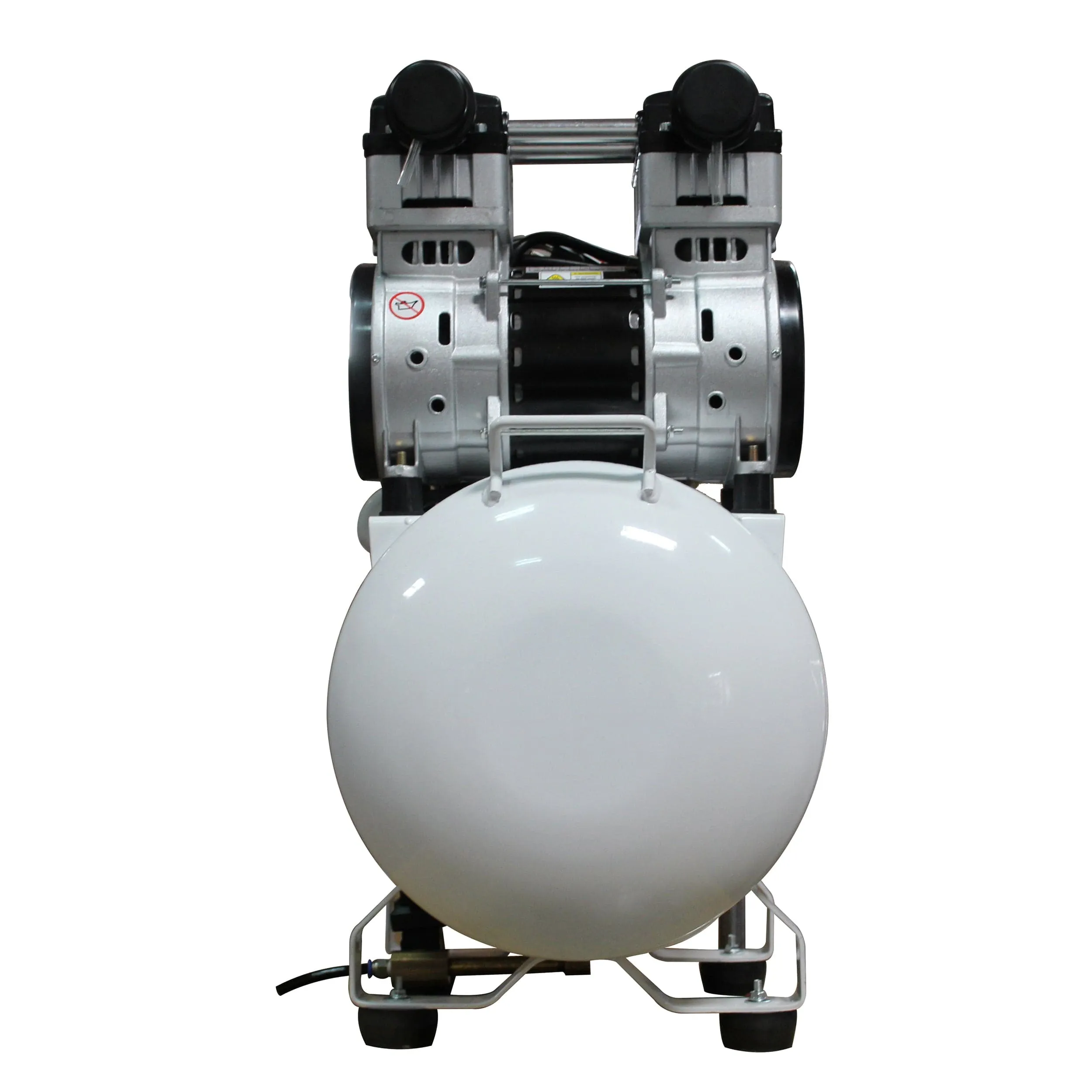 2HP 220V 10 Gallon Oil-Free Steel Tank Air Compressor with Auto Drain Valve