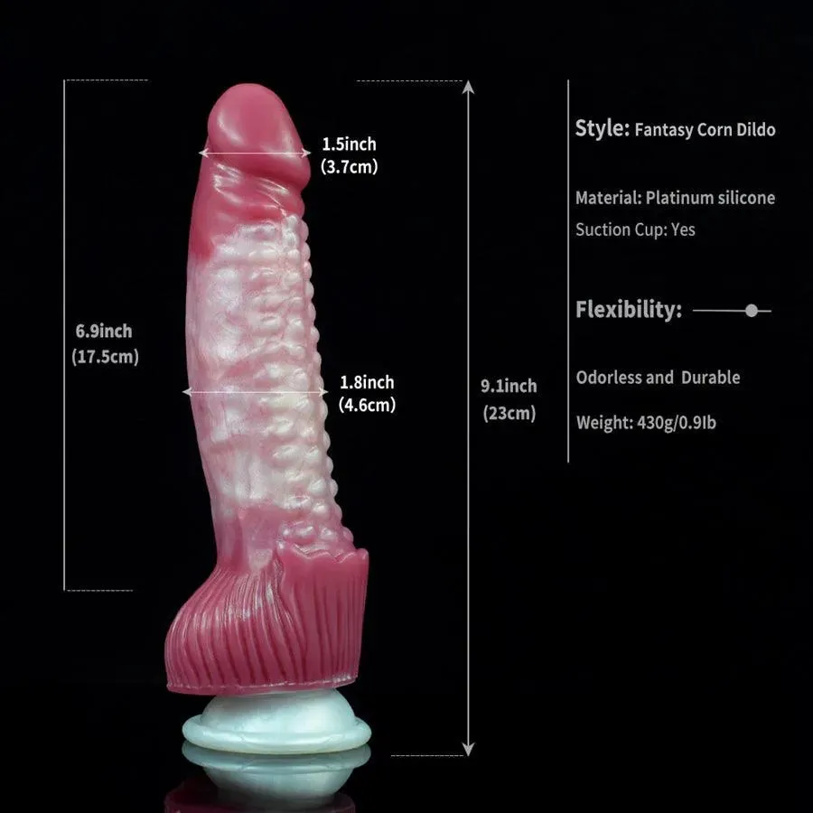 9 Inches Realisitic Suction Cup Pink Dildo Toy