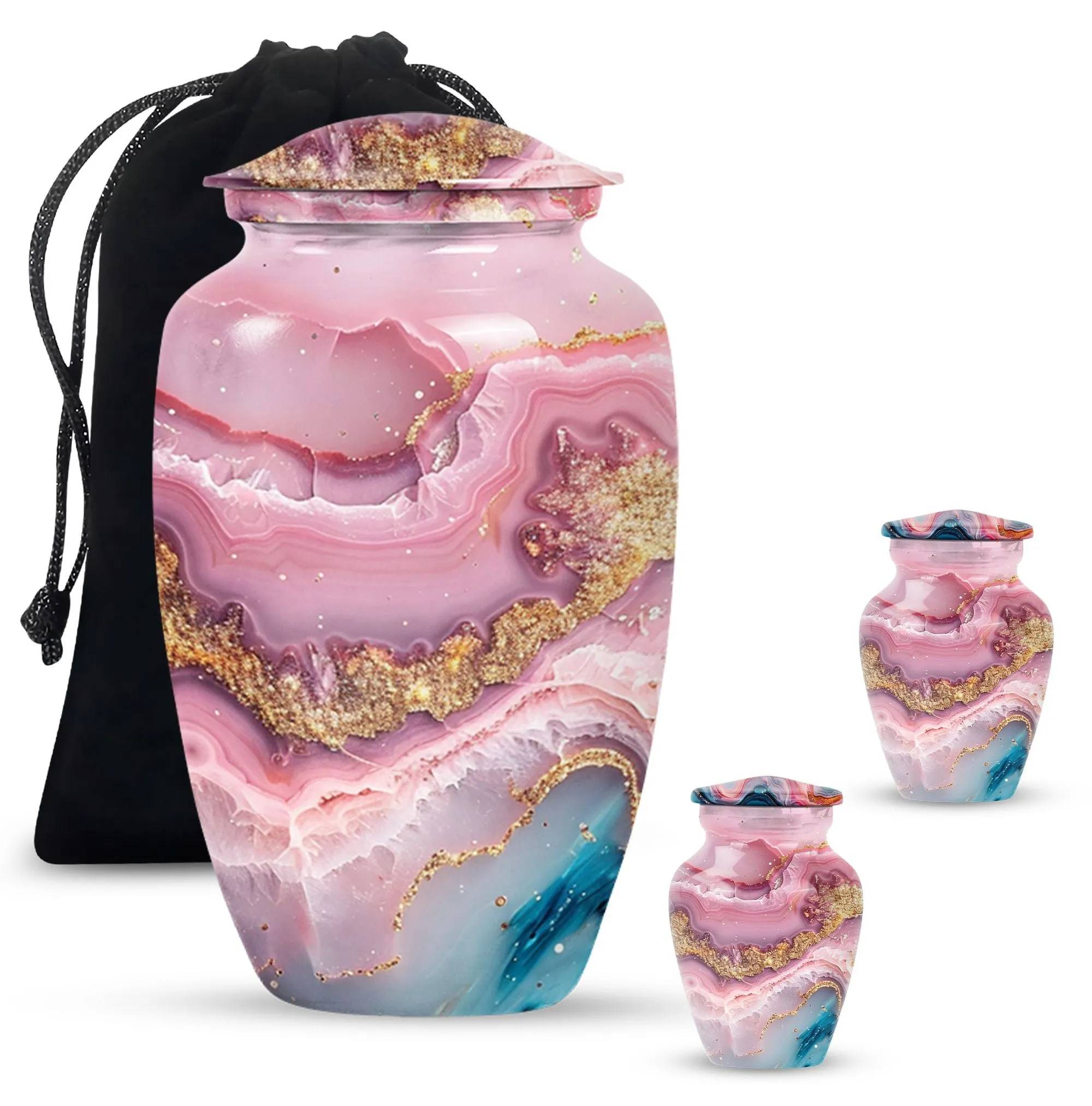 Abstract Ash Reservoir: A Memoriam Keepsake Cremation Urn