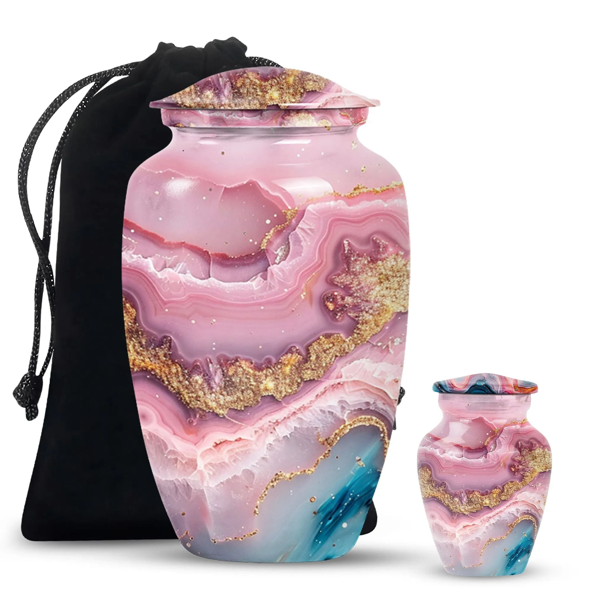 Abstract Ash Reservoir: A Memoriam Keepsake Cremation Urn