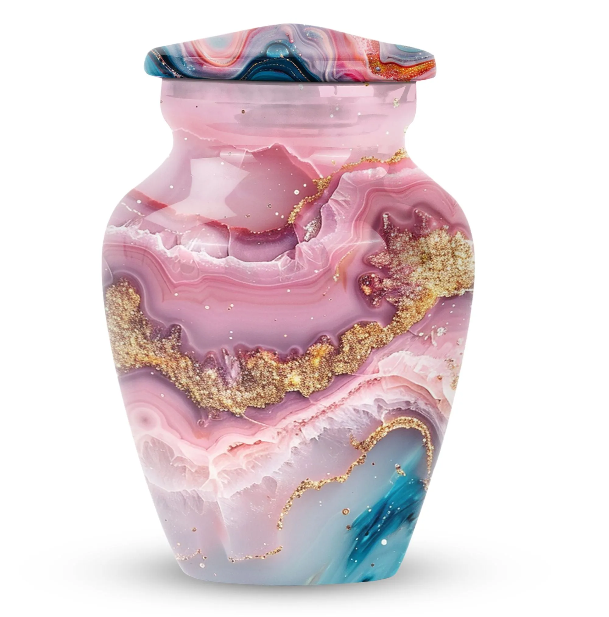 Abstract Ash Reservoir: A Memoriam Keepsake Cremation Urn