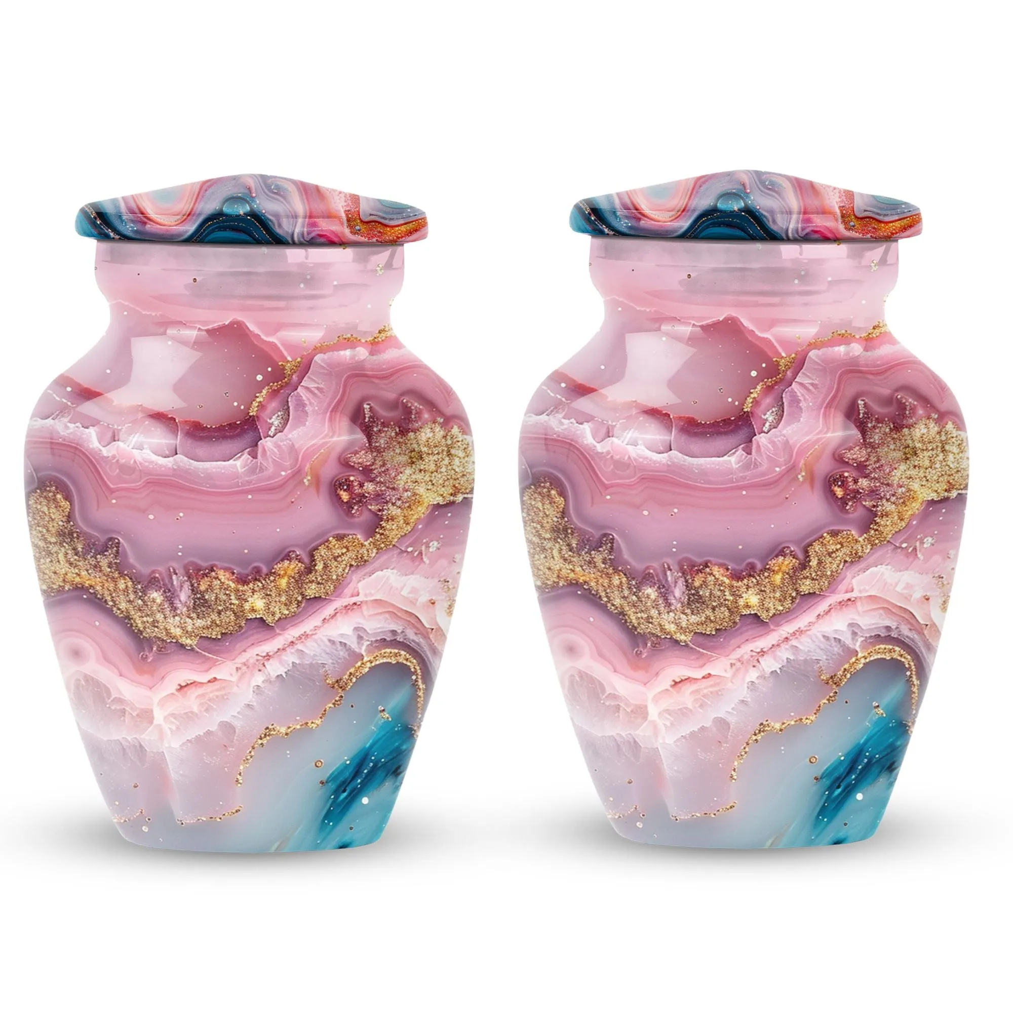 Abstract Ash Reservoir: A Memoriam Keepsake Cremation Urn