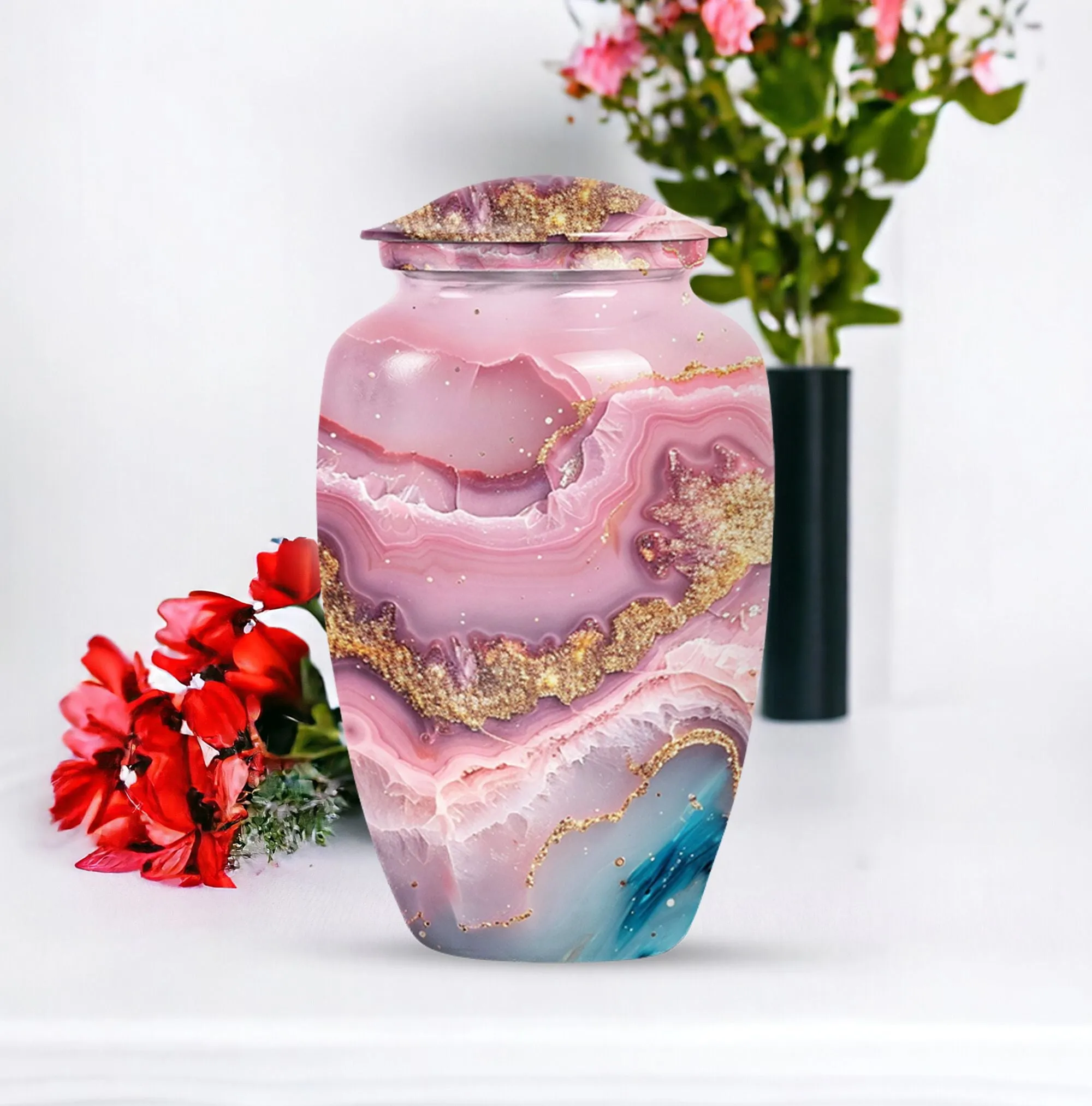 Abstract Ash Reservoir: A Memoriam Keepsake Cremation Urn