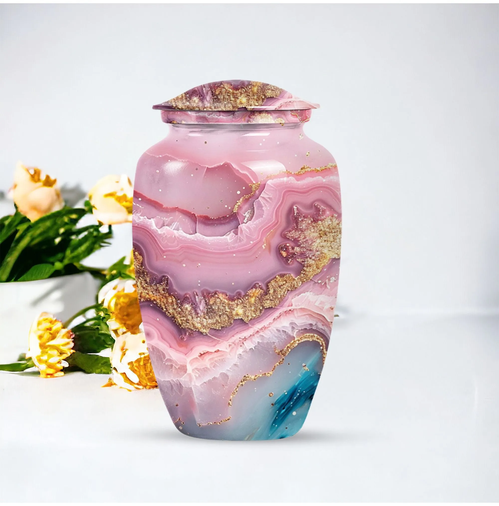 Abstract Ash Reservoir: A Memoriam Keepsake Cremation Urn