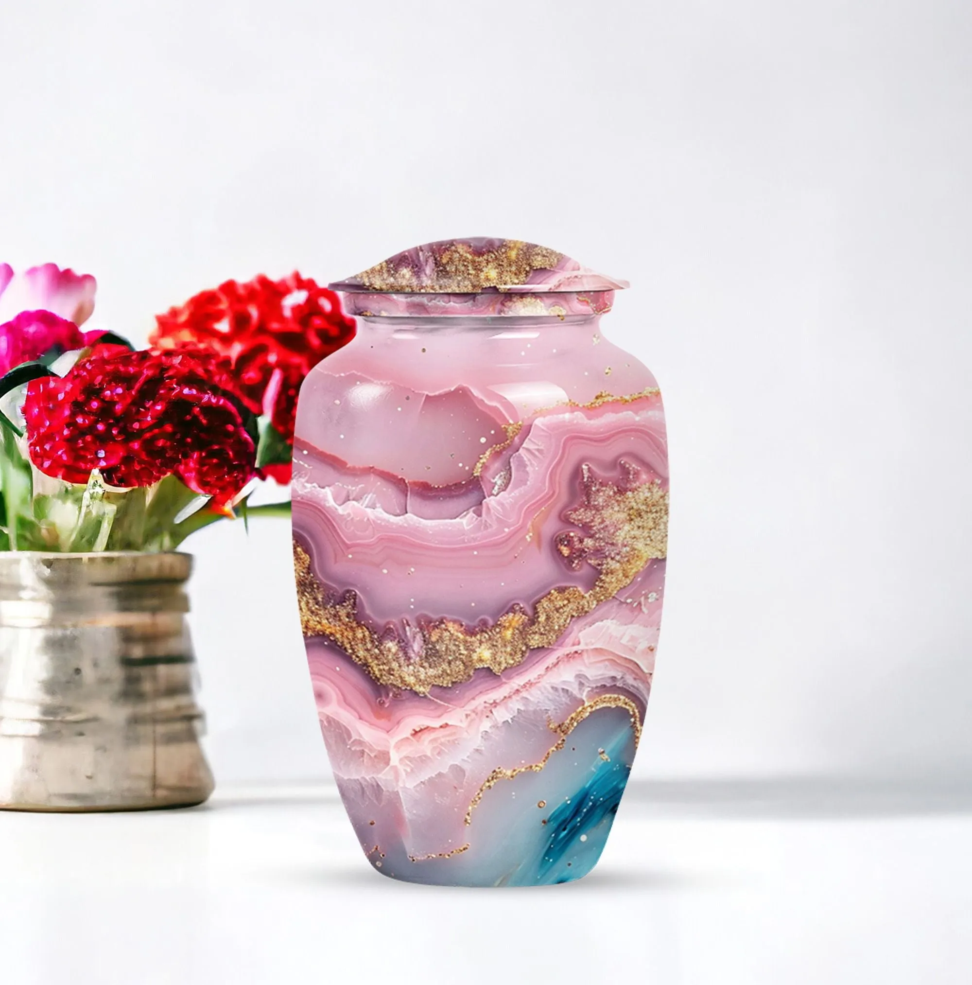 Abstract Ash Reservoir: A Memoriam Keepsake Cremation Urn