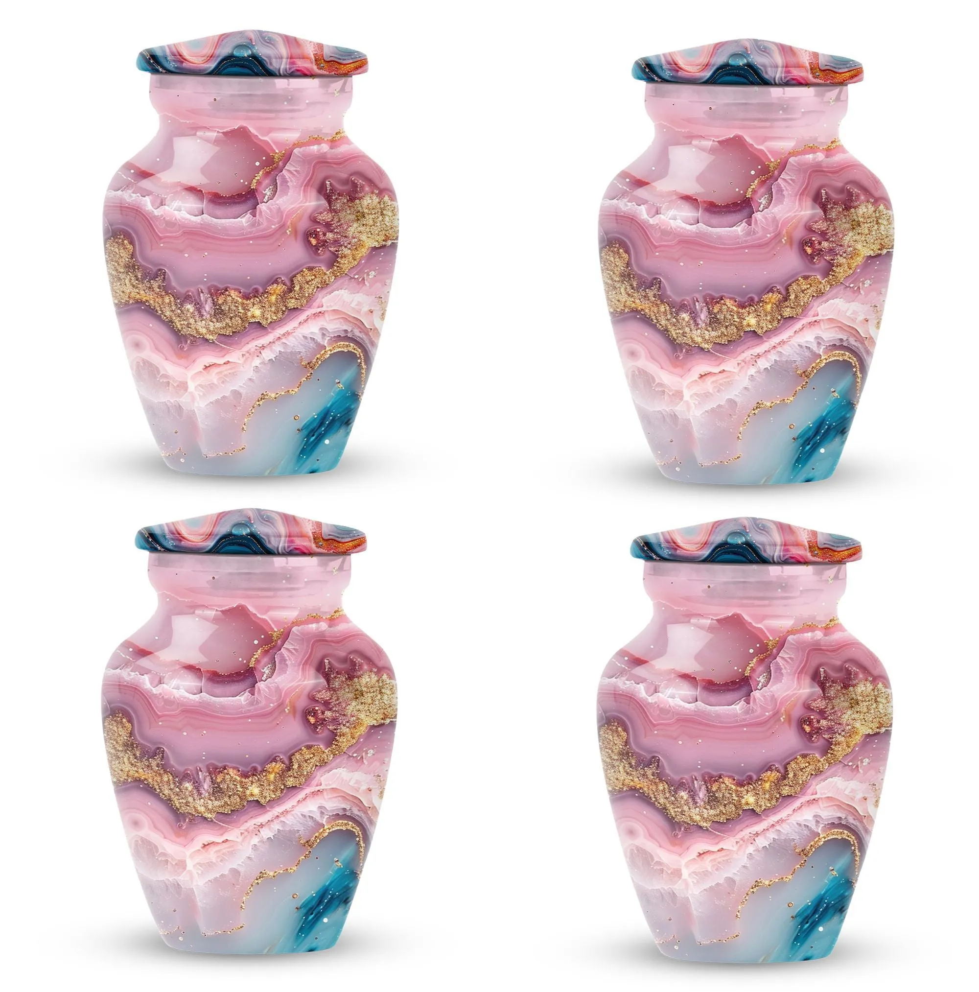 Abstract Ash Reservoir: A Memoriam Keepsake Cremation Urn