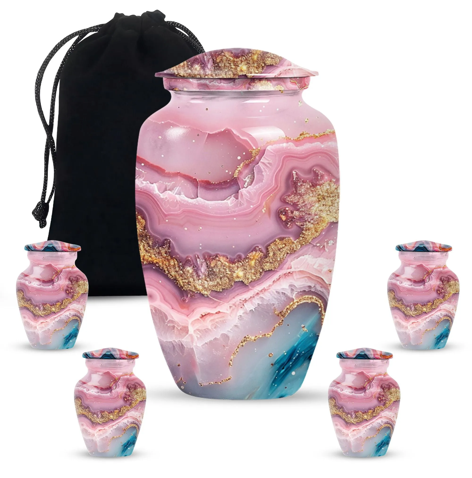 Abstract Ash Reservoir: A Memoriam Keepsake Cremation Urn