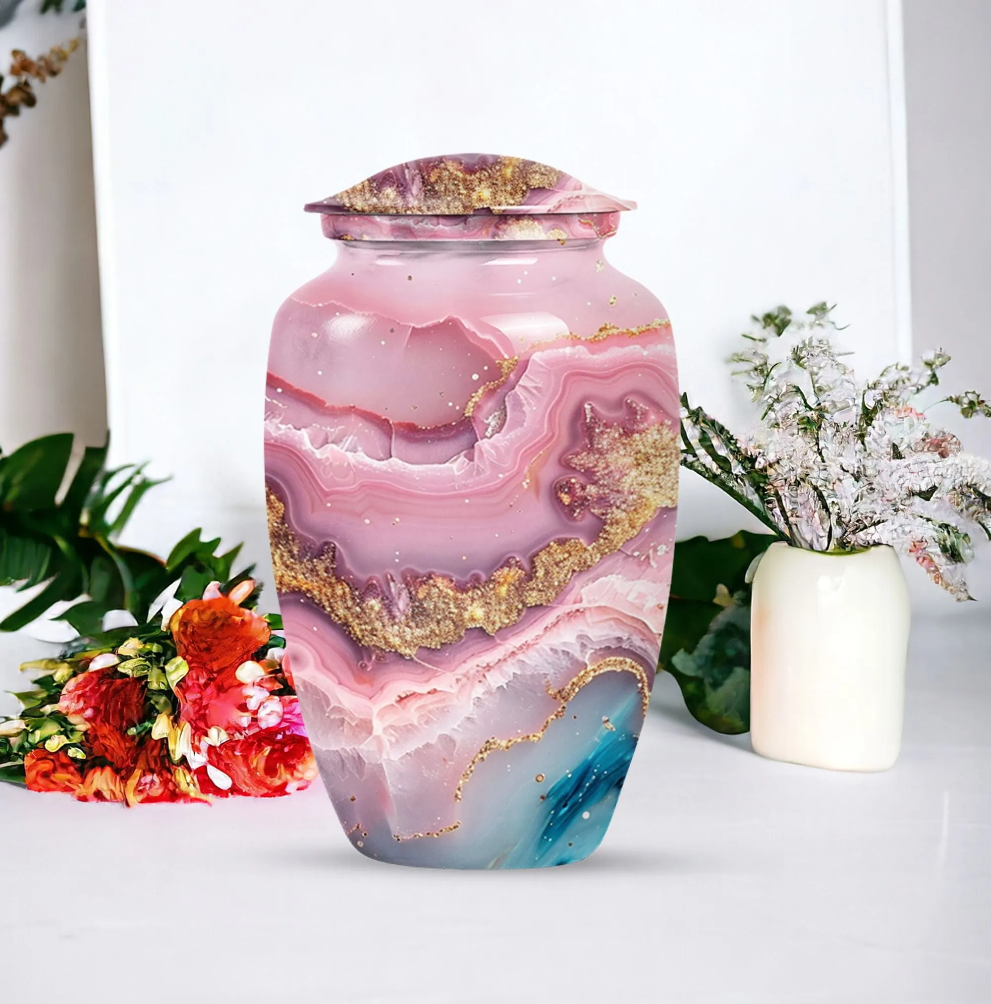 Abstract Ash Reservoir: A Memoriam Keepsake Cremation Urn