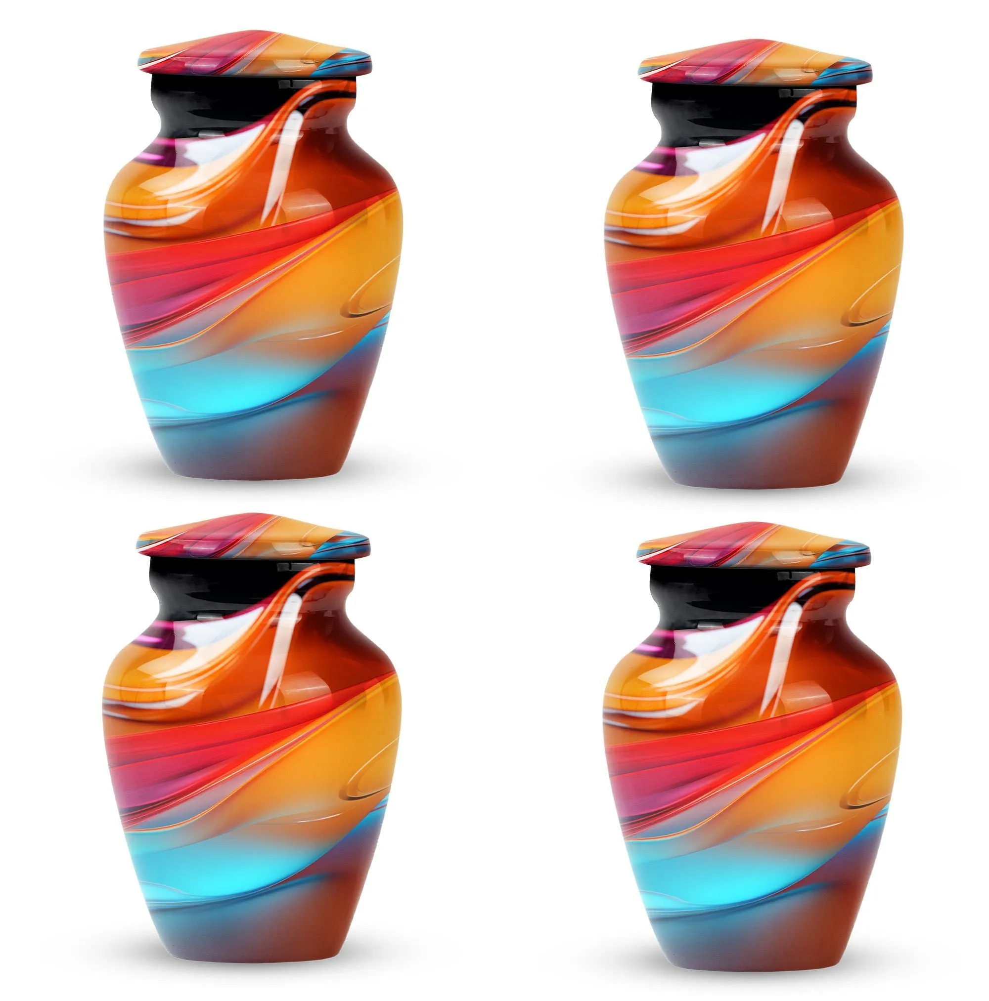 Abstract Medium Cremation Urn for Cremated Ashes Memorials
