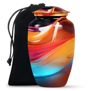 Abstract Medium Cremation Urn for Cremated Ashes Memorials