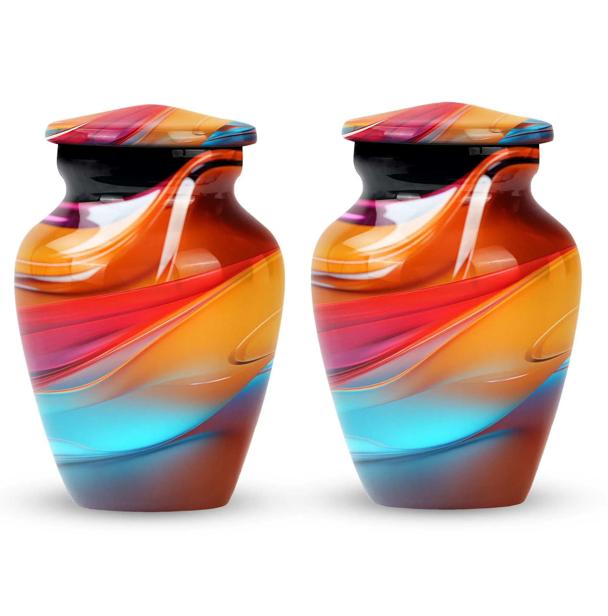 Abstract Medium Cremation Urn for Cremated Ashes Memorials