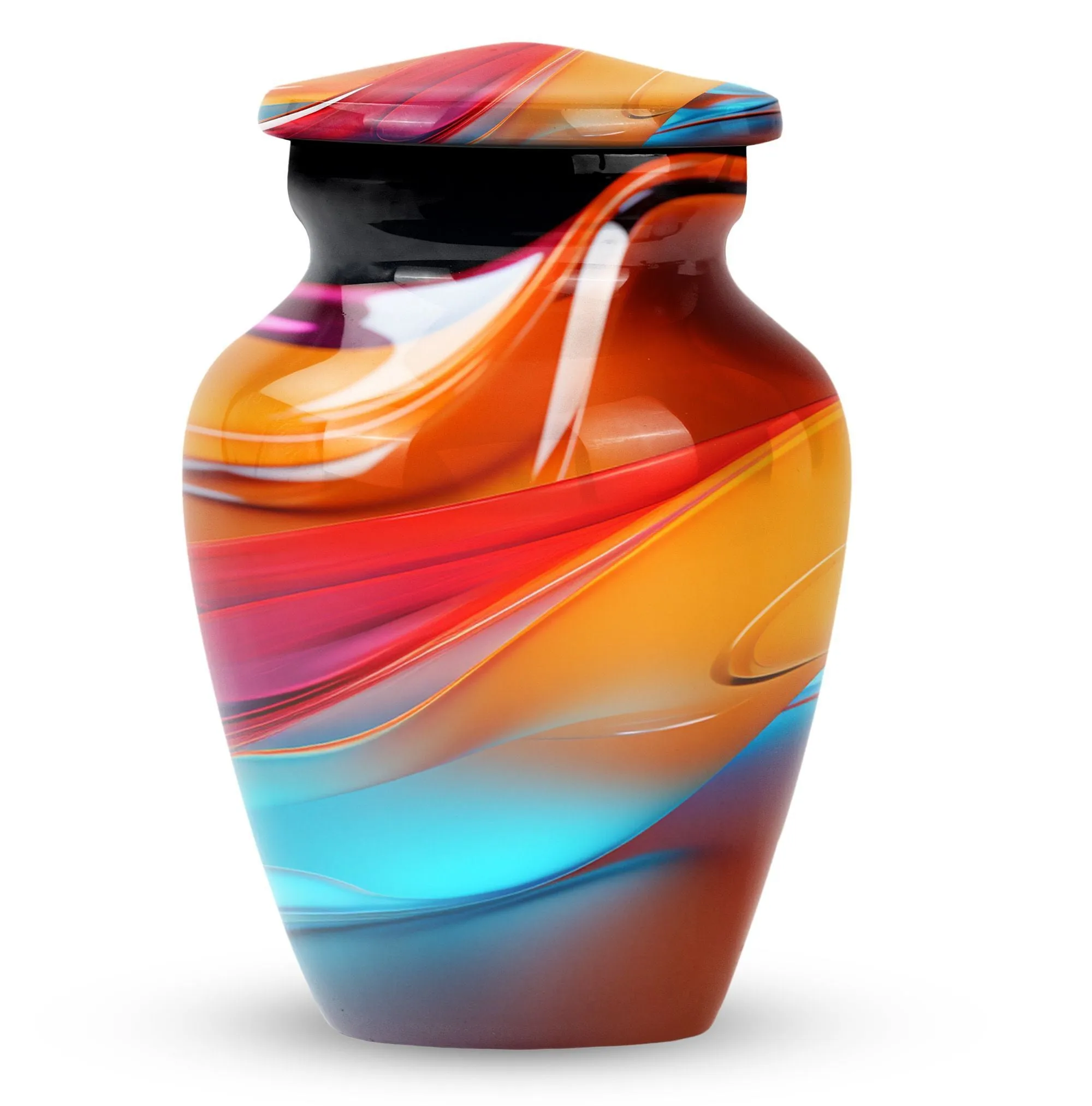 Abstract Medium Cremation Urn for Cremated Ashes Memorials