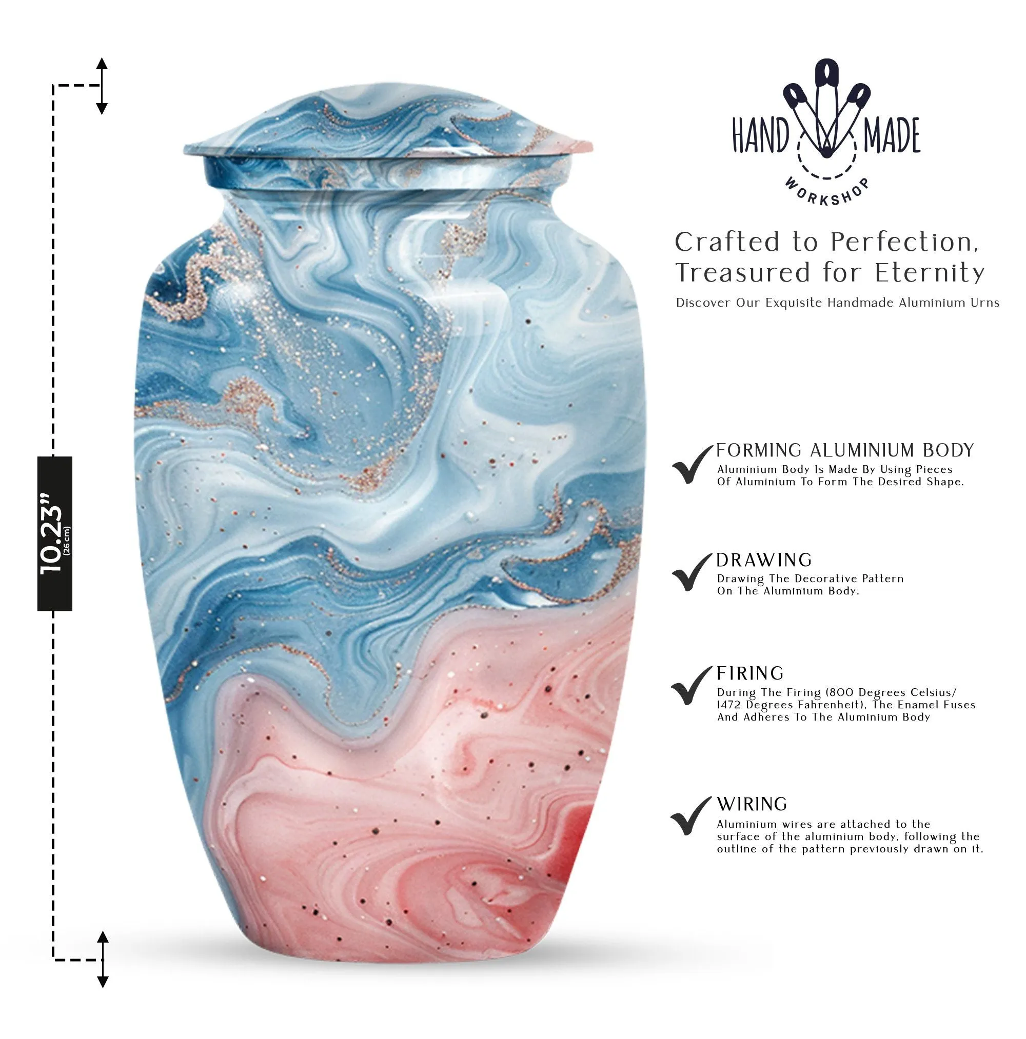 Abstract Remembrance: Elegant Forever Memorial Urn