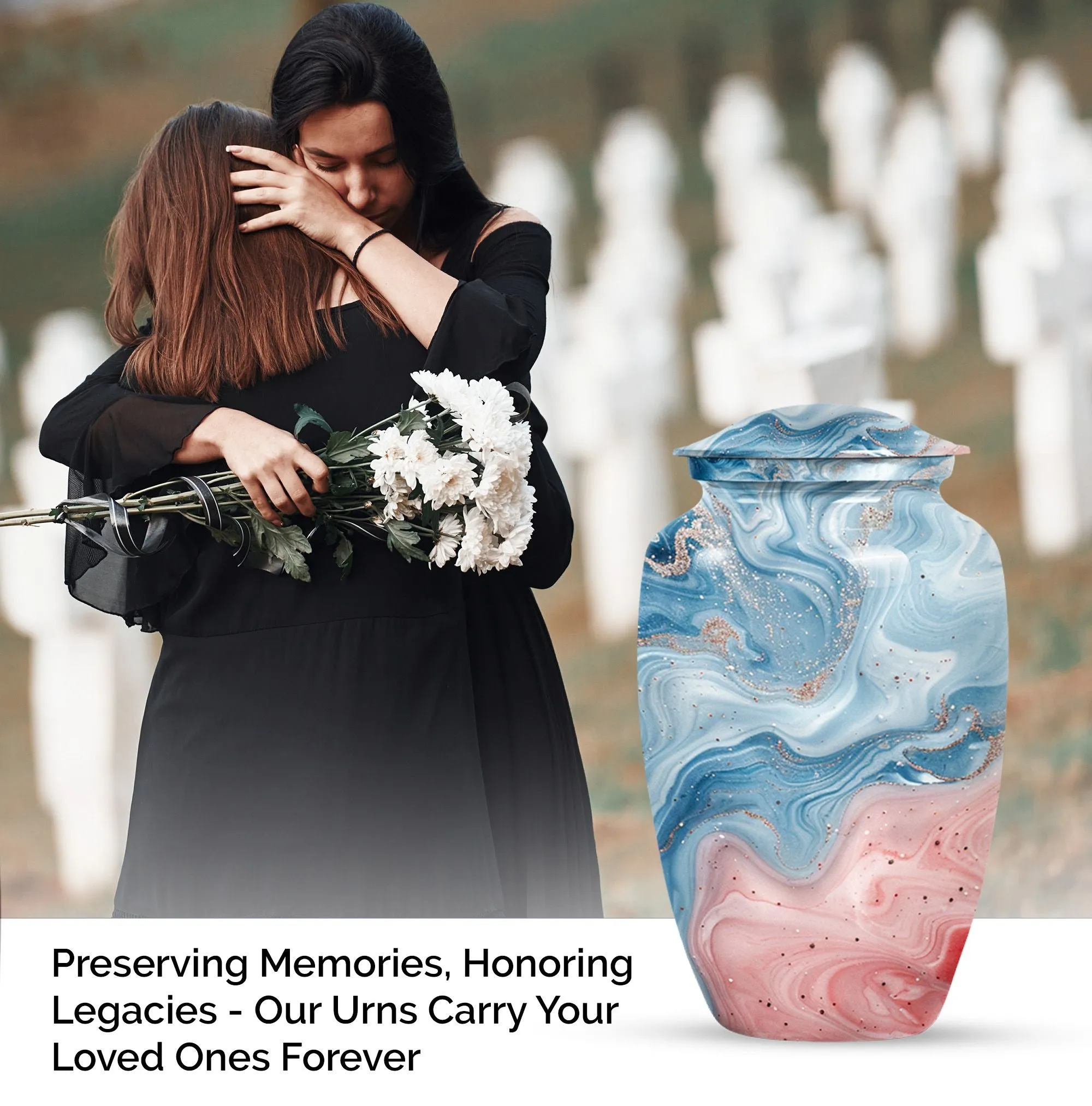 Abstract Remembrance: Elegant Forever Memorial Urn