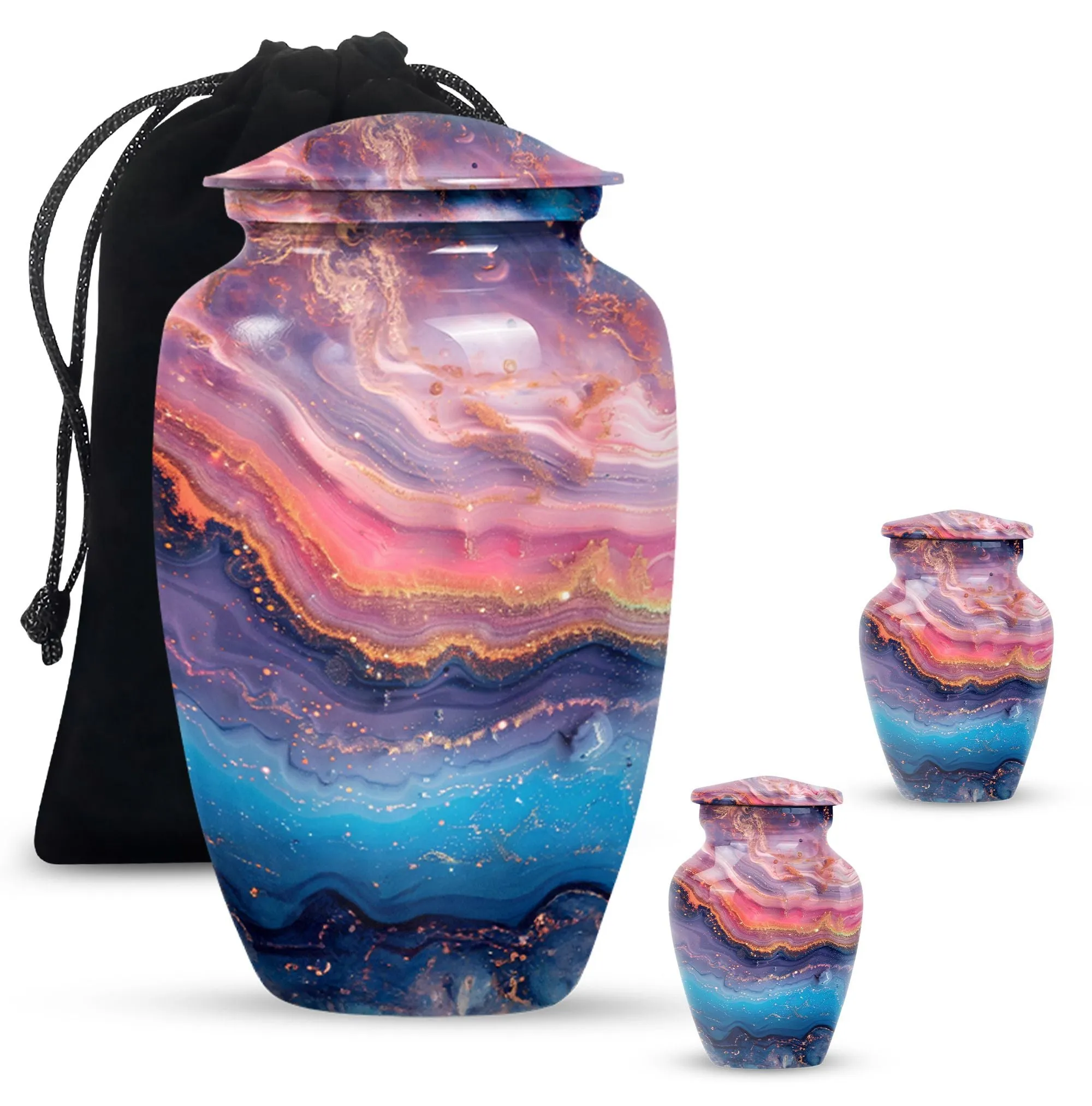 Abstract Spectra - Large Size Cremation Urn for Men