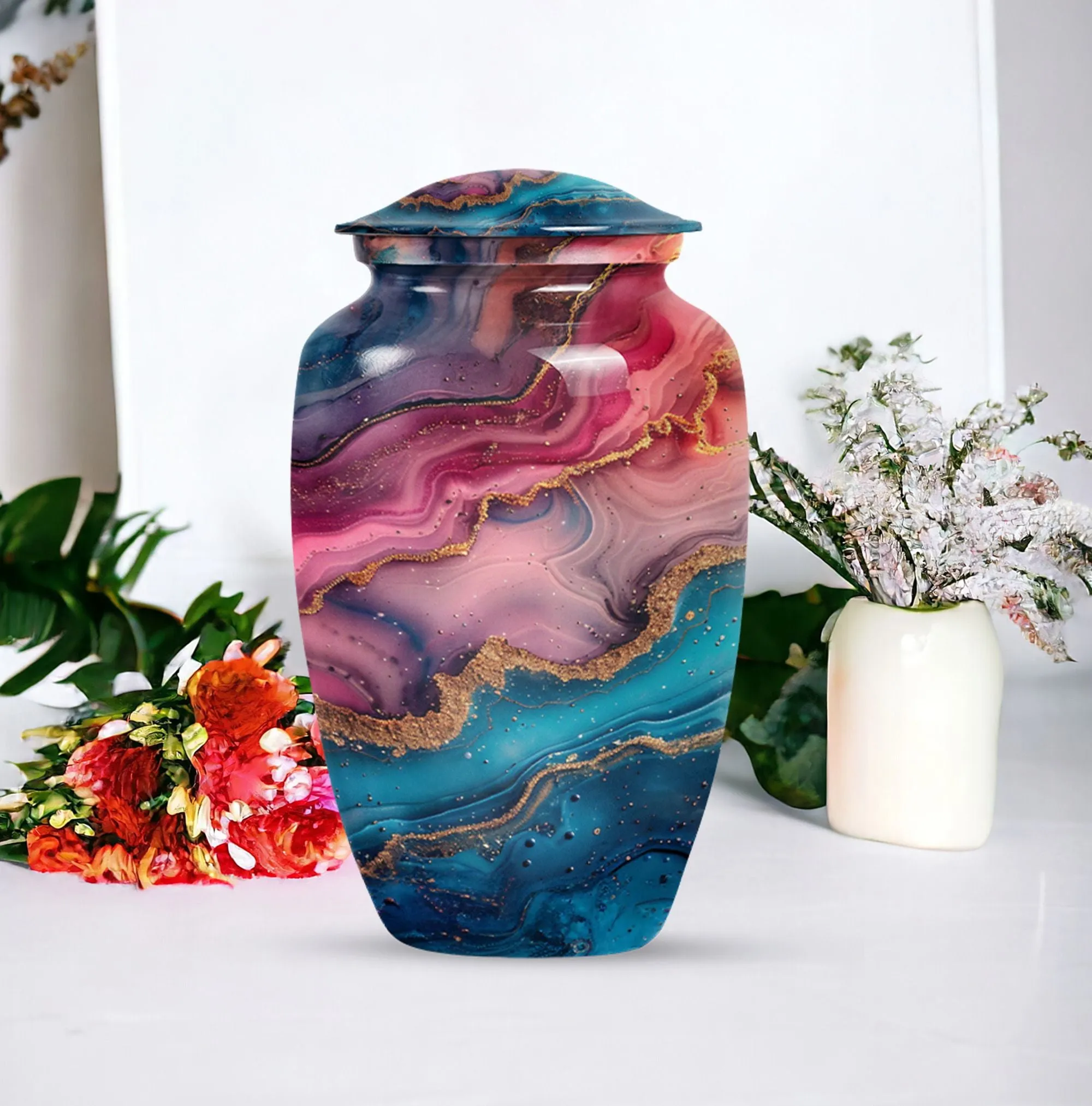 Abstract Urn - A Commemorative Memorial for Mom
