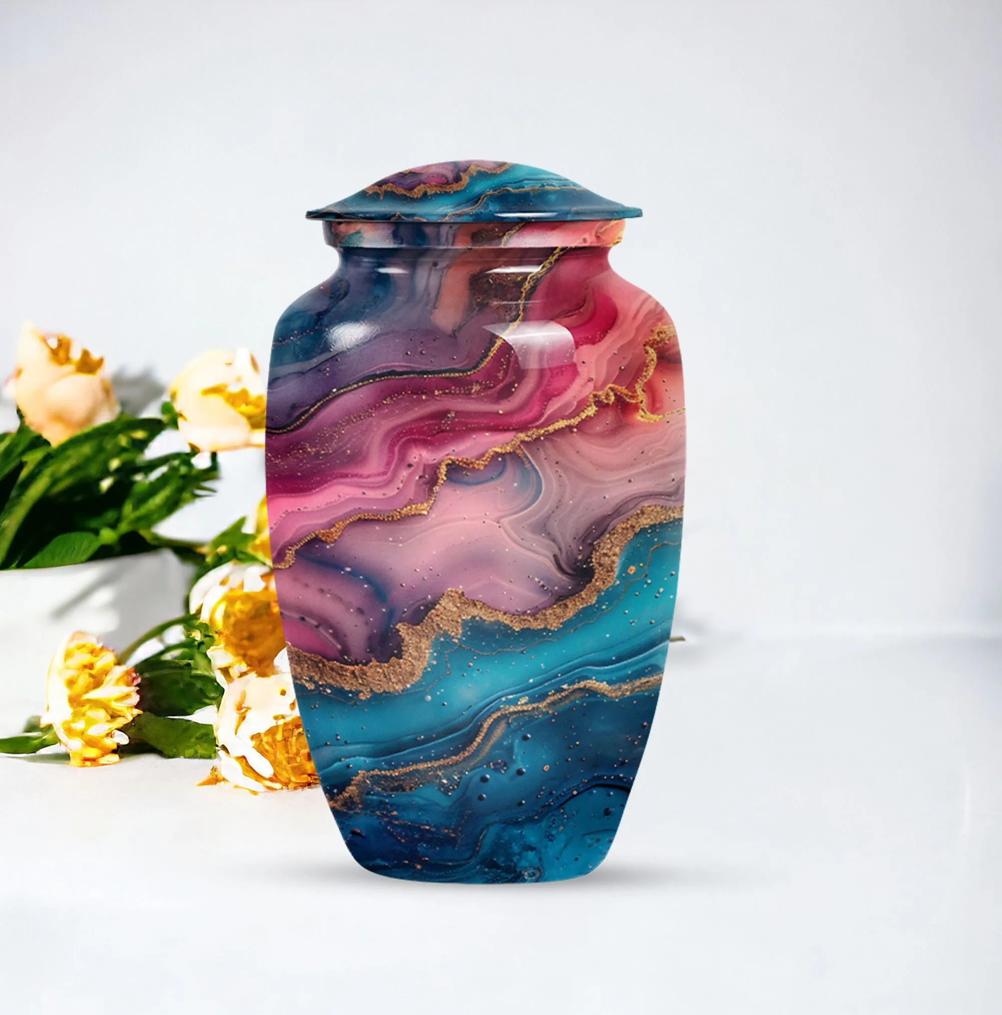 Abstract Urn - A Commemorative Memorial for Mom