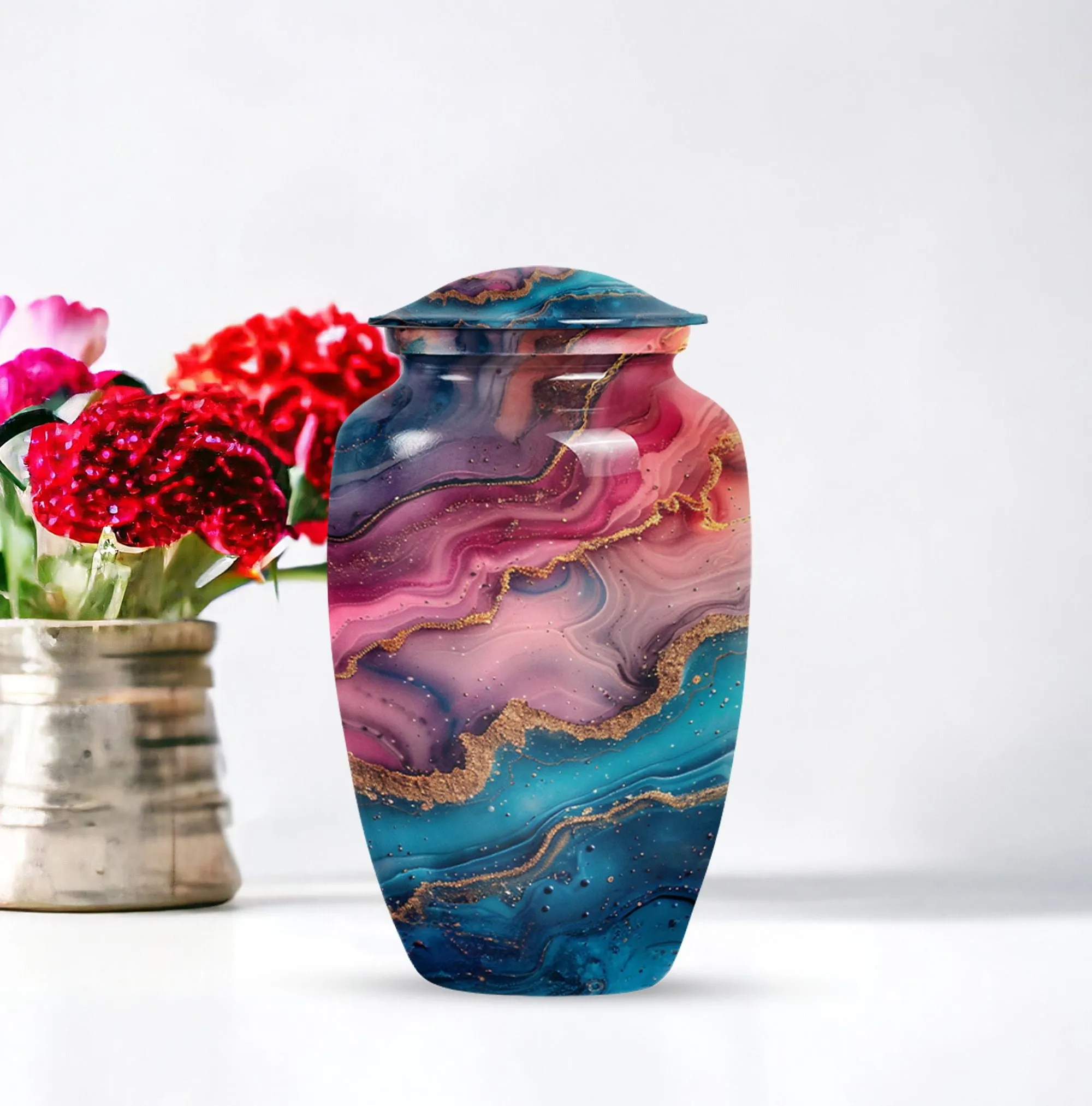 Abstract Urn - A Commemorative Memorial for Mom