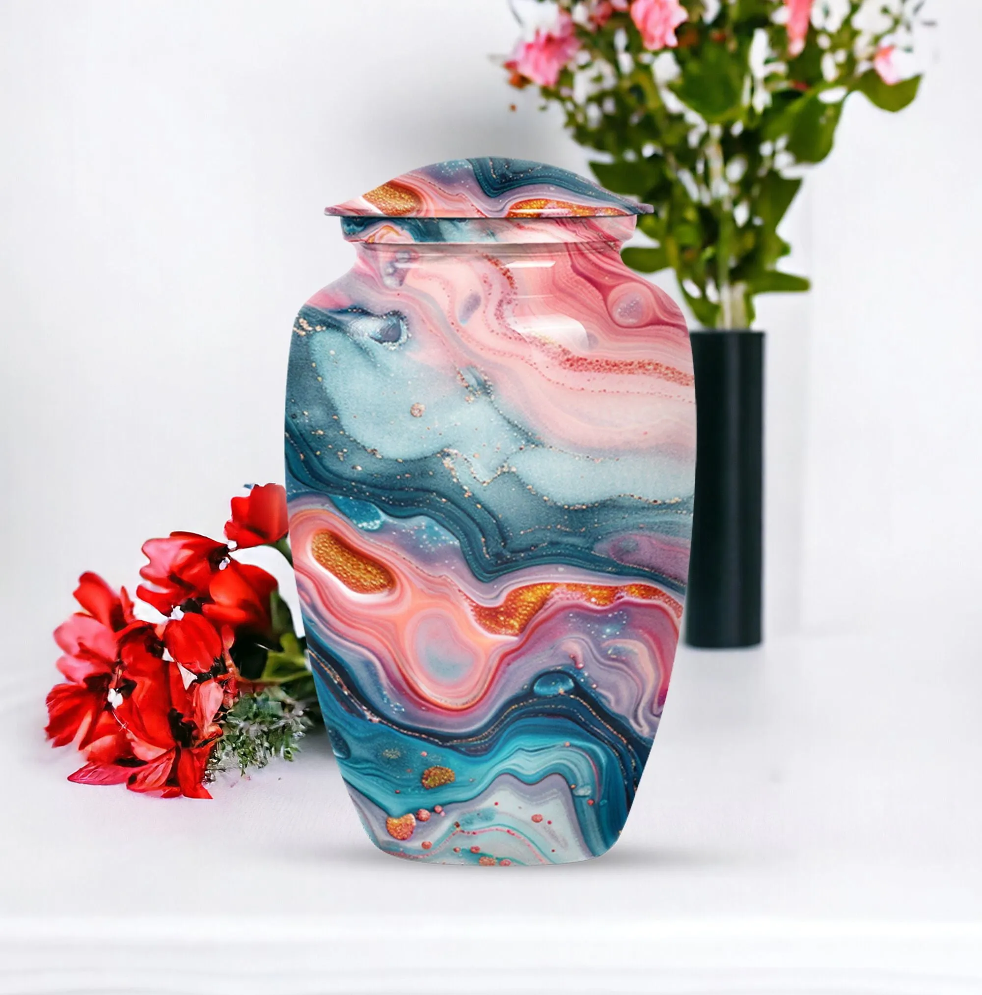 Abstract Urn Tribute - Enduring Cremation Dad Urn for Ashes