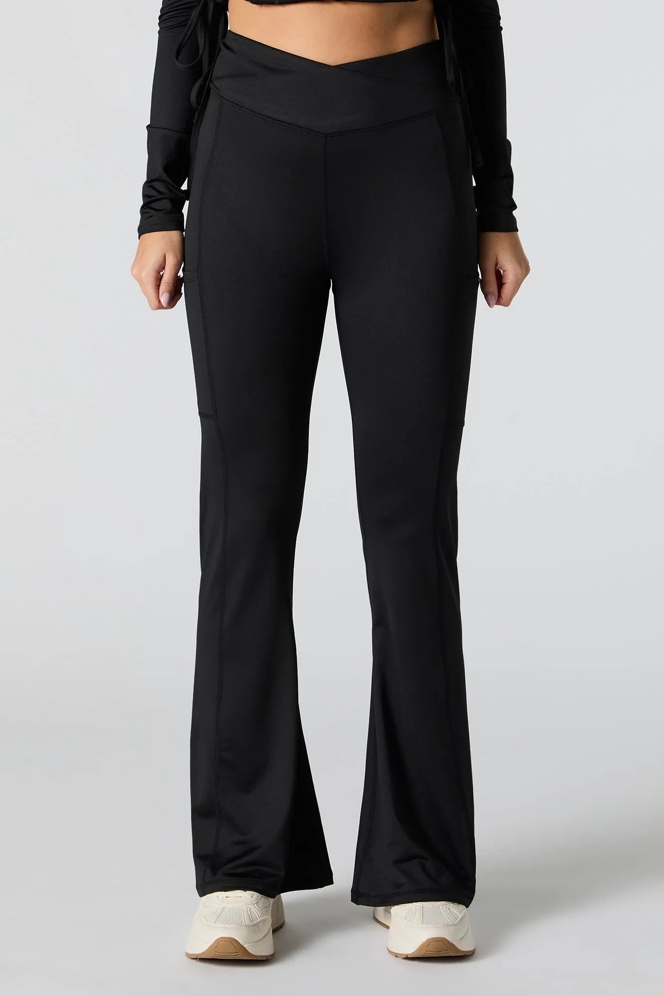 Active Criss Cross Waist Flare Pant