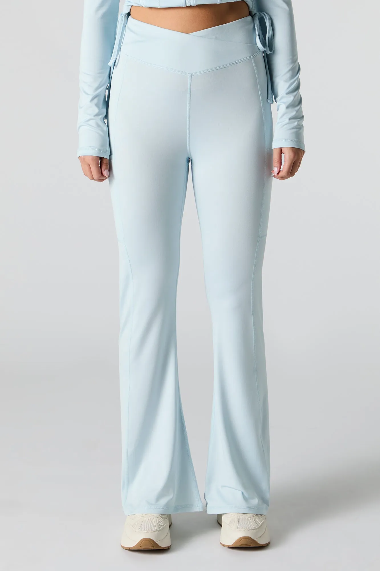 Active Criss Cross Waist Flare Pant