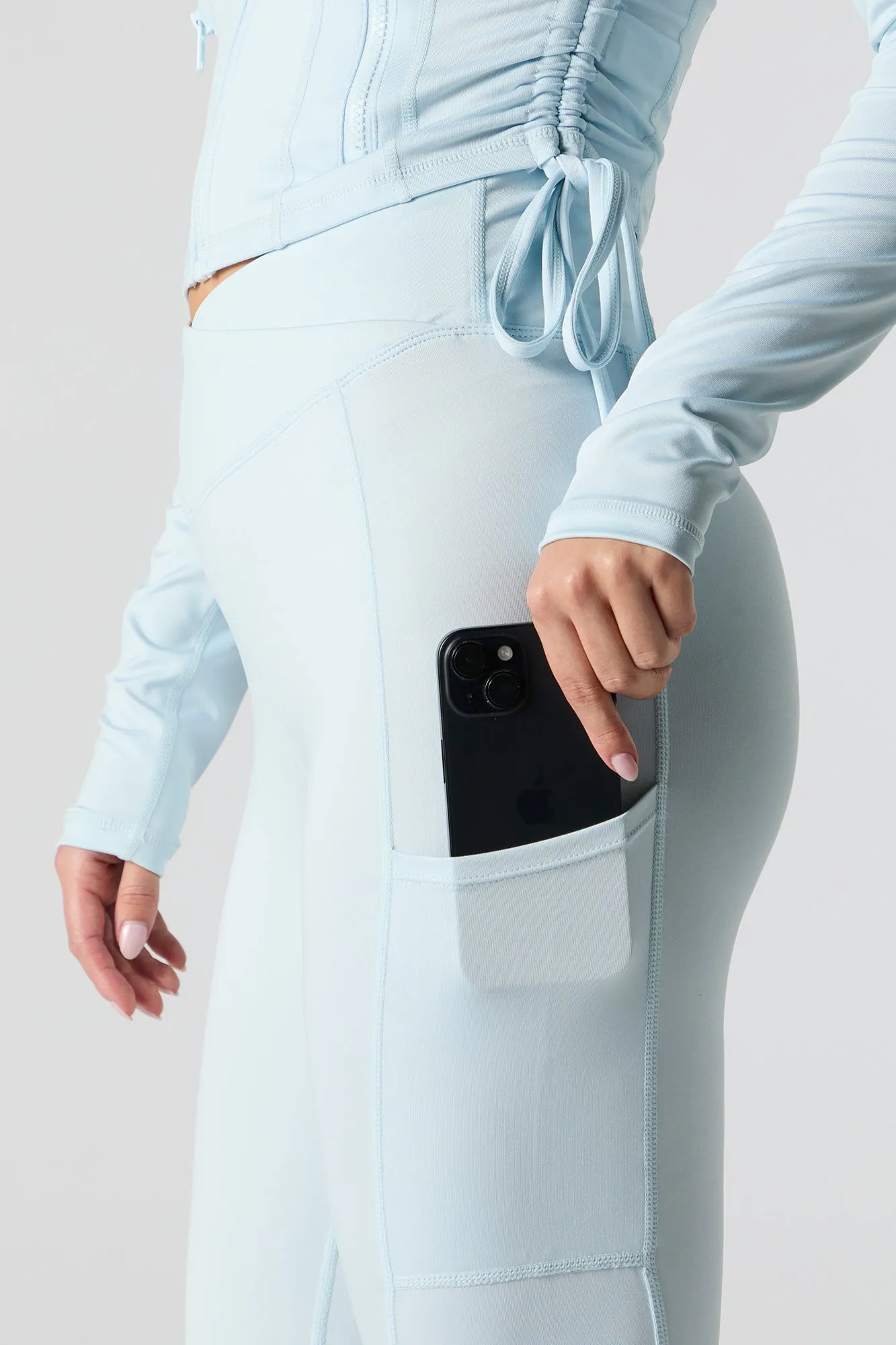 Active Criss Cross Waist Flare Pant
