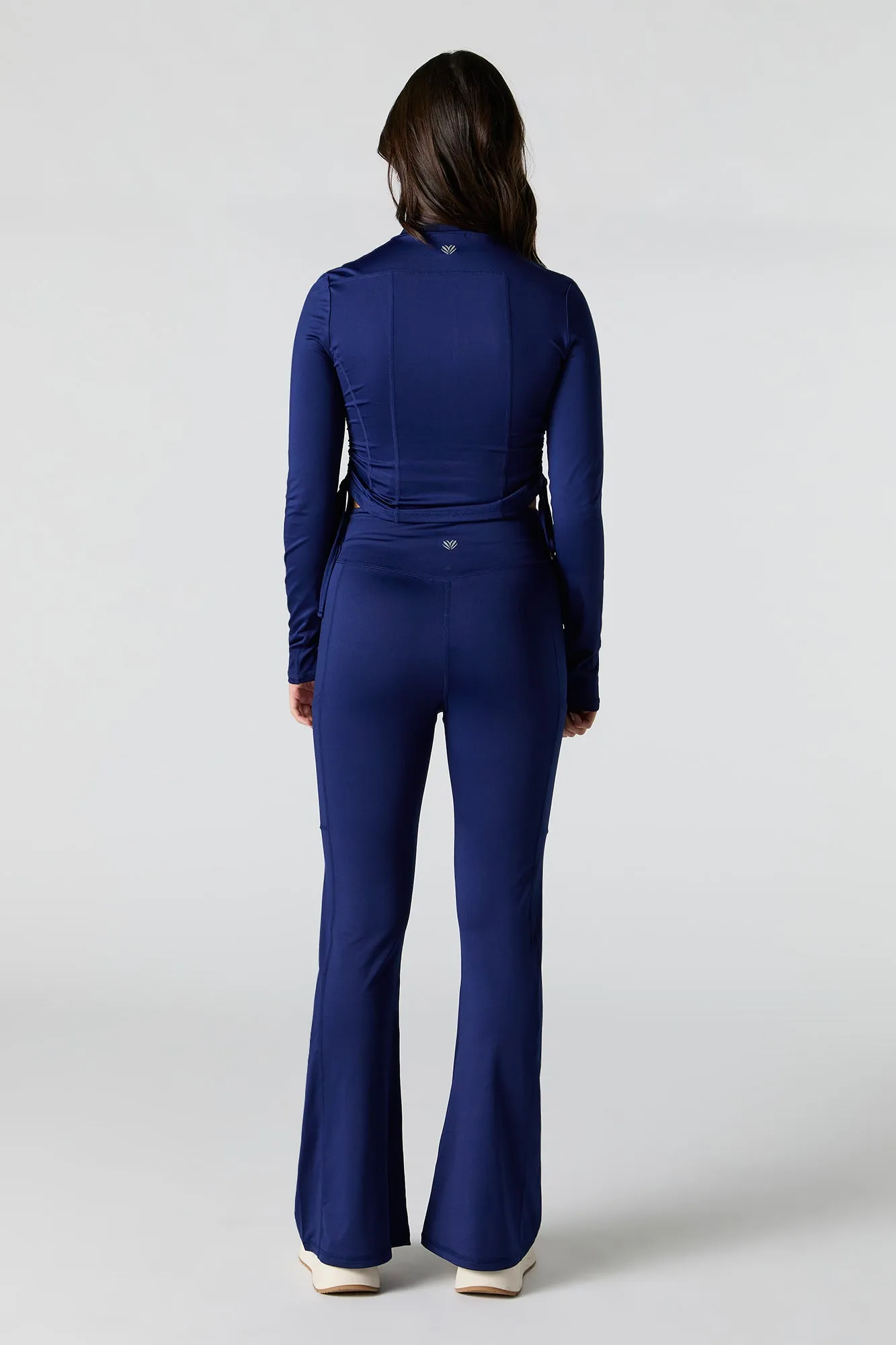 Active Criss Cross Waist Flare Pant