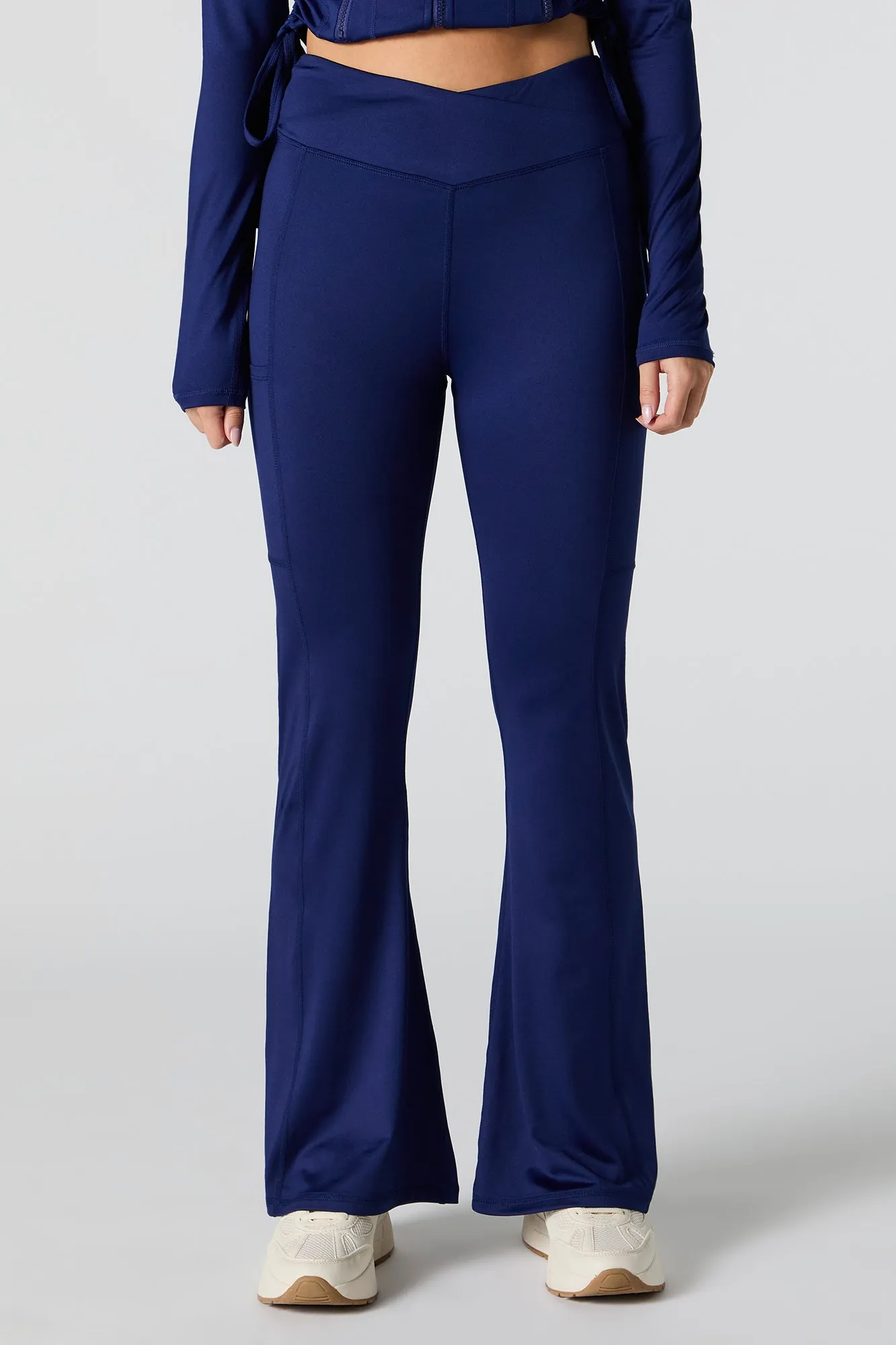 Active Criss Cross Waist Flare Pant