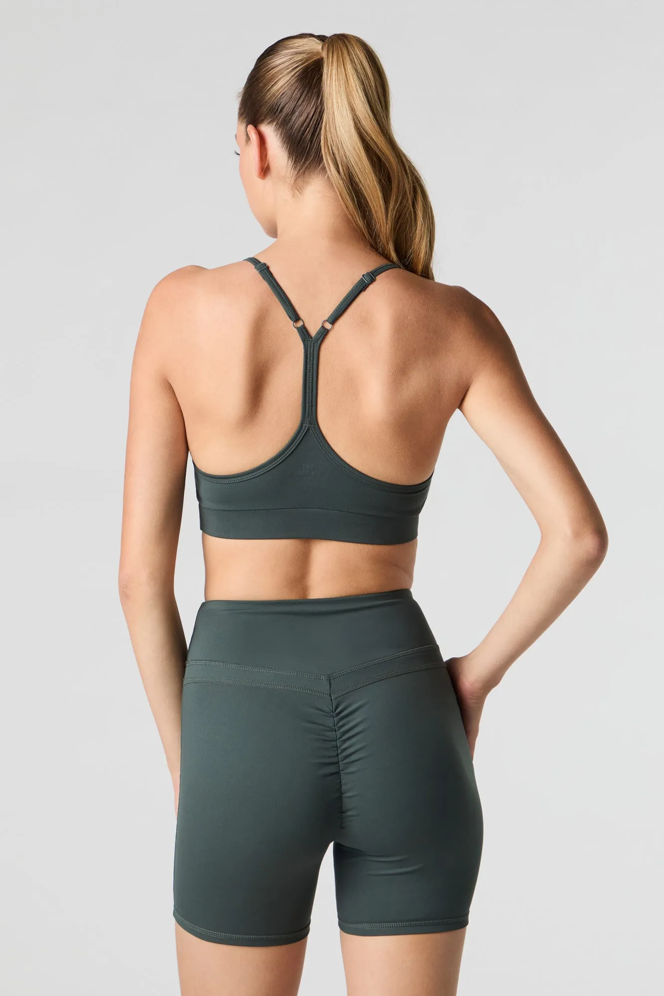Active Ruched Back Biker Short