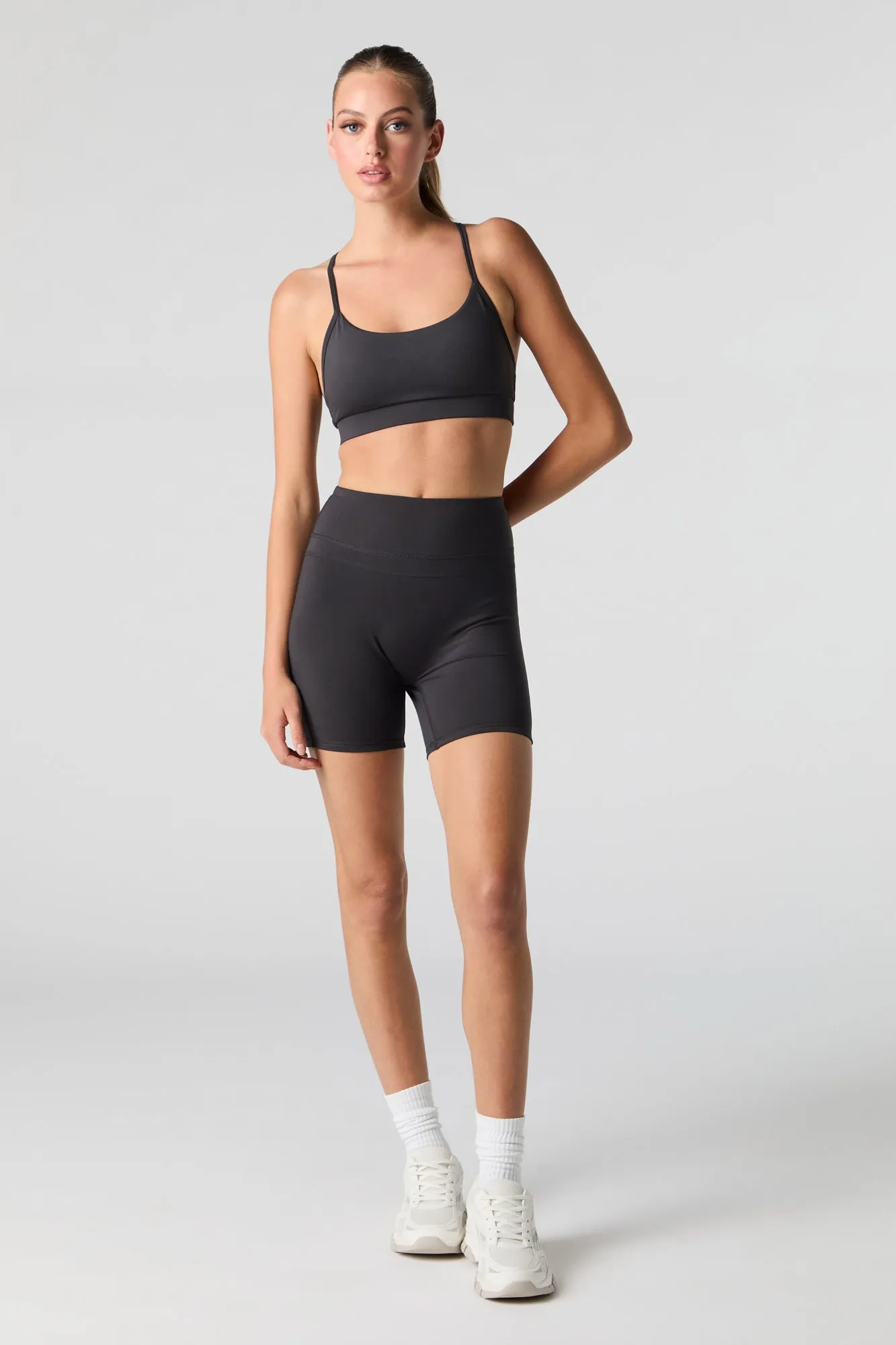 Active Ruched Back Biker Short