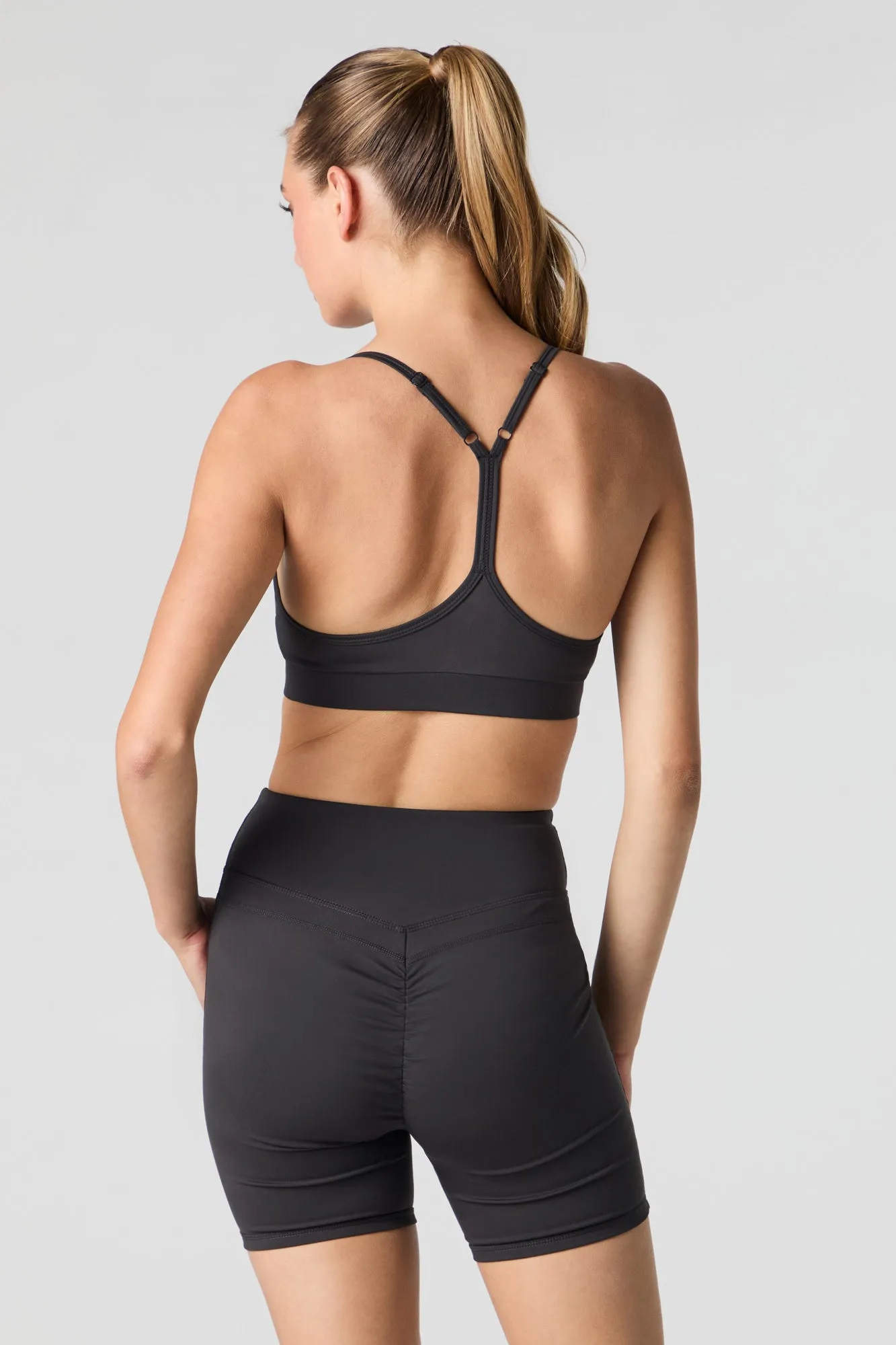 Active Ruched Back Biker Short