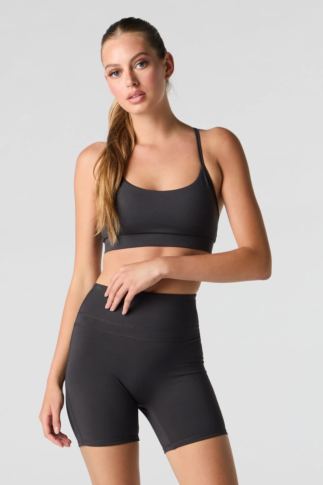Active Ruched Back Biker Short