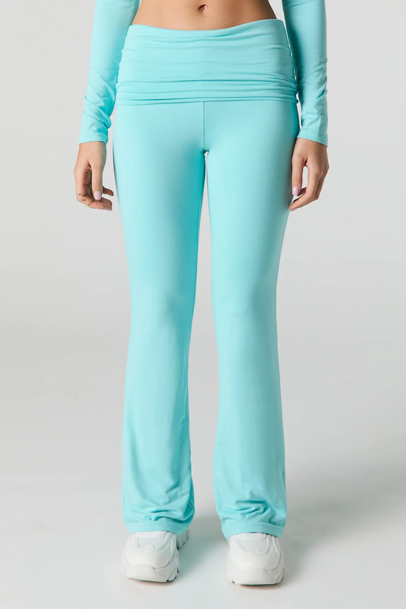 Active Soft Foldover Waist Flare Pant