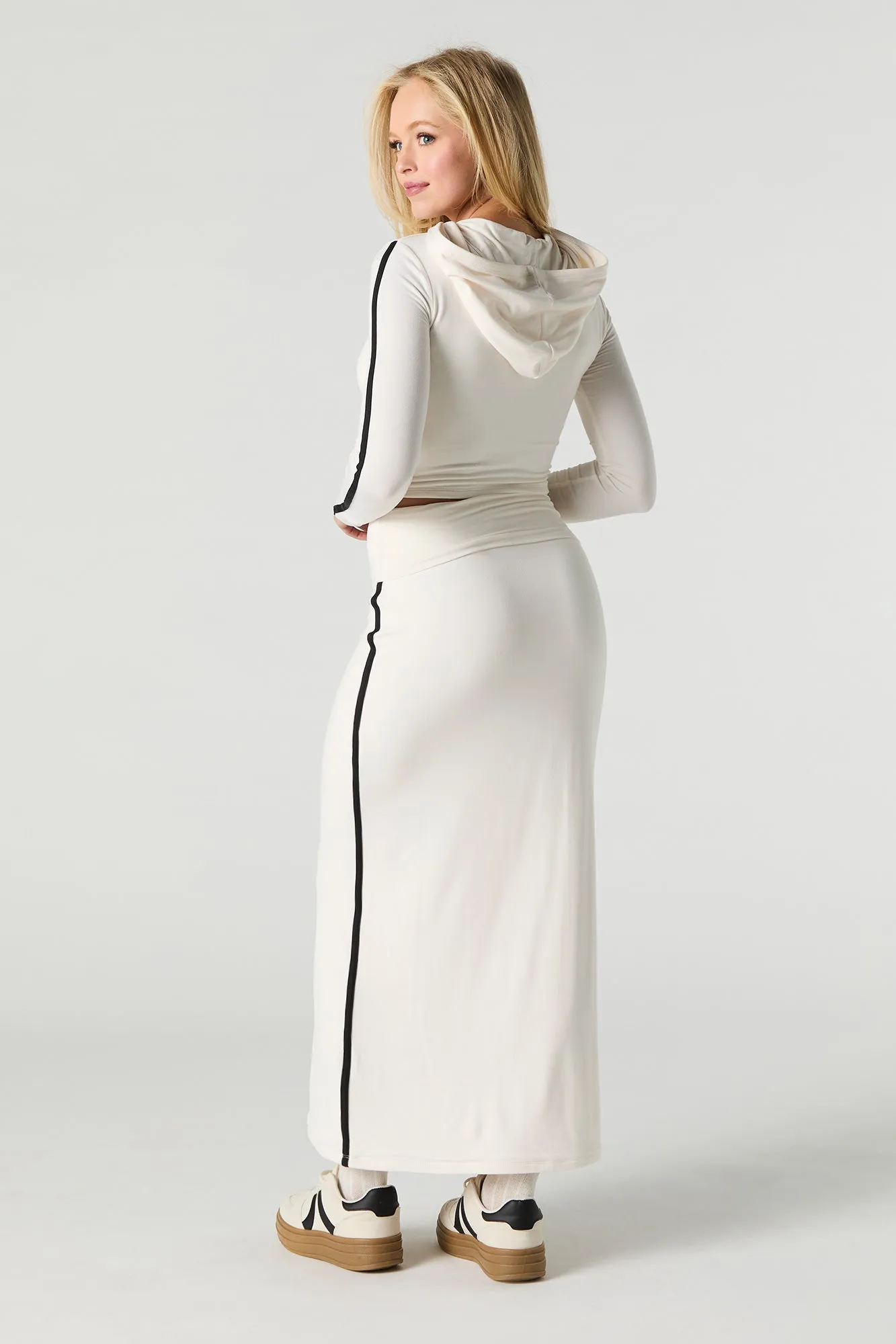 Active Soft Foldover Waist Maxi Skirt