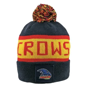 Adult's AFL Adelaide Crows Football Club Bar Beanie