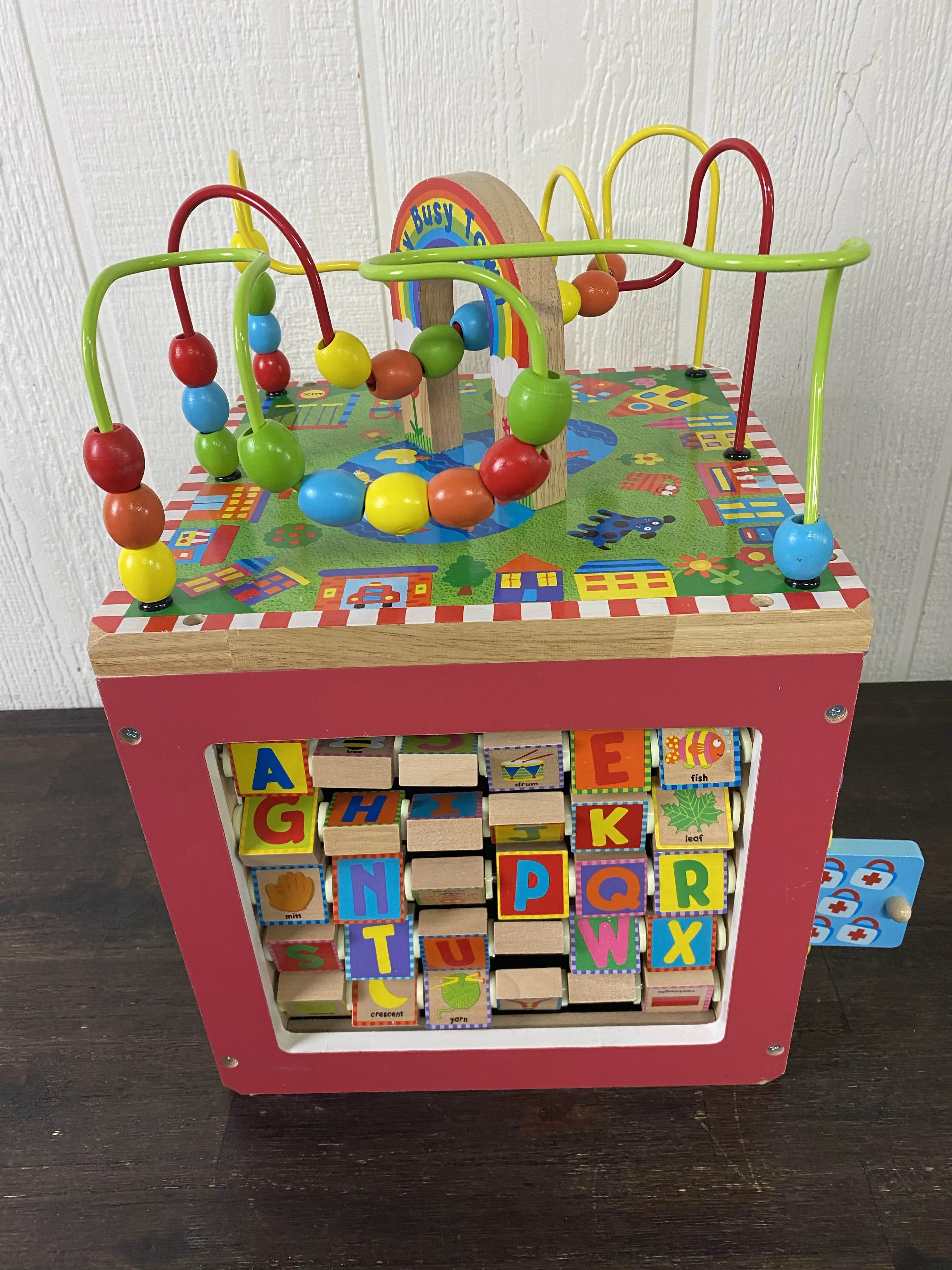 ALEX Toys Discover My Busy Town Wooden Activity Cube