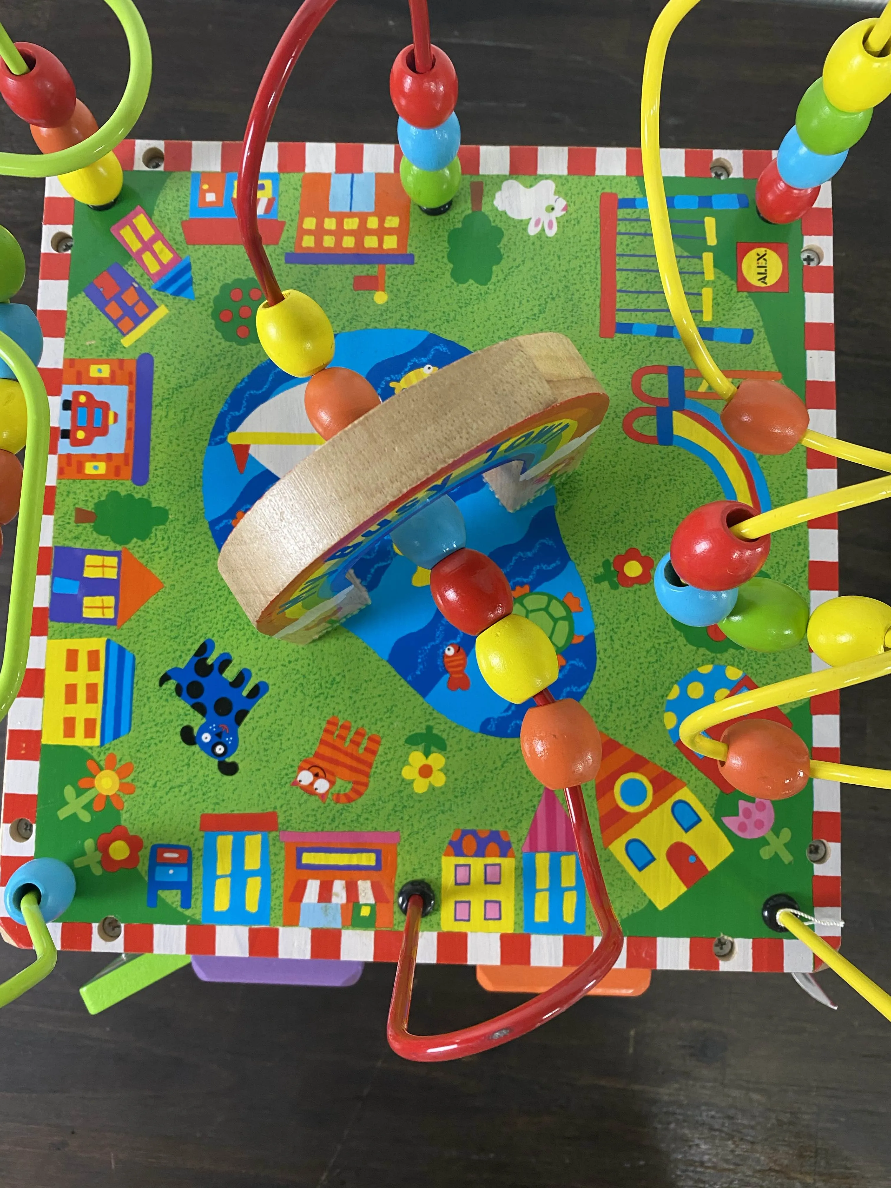 ALEX Toys Discover My Busy Town Wooden Activity Cube