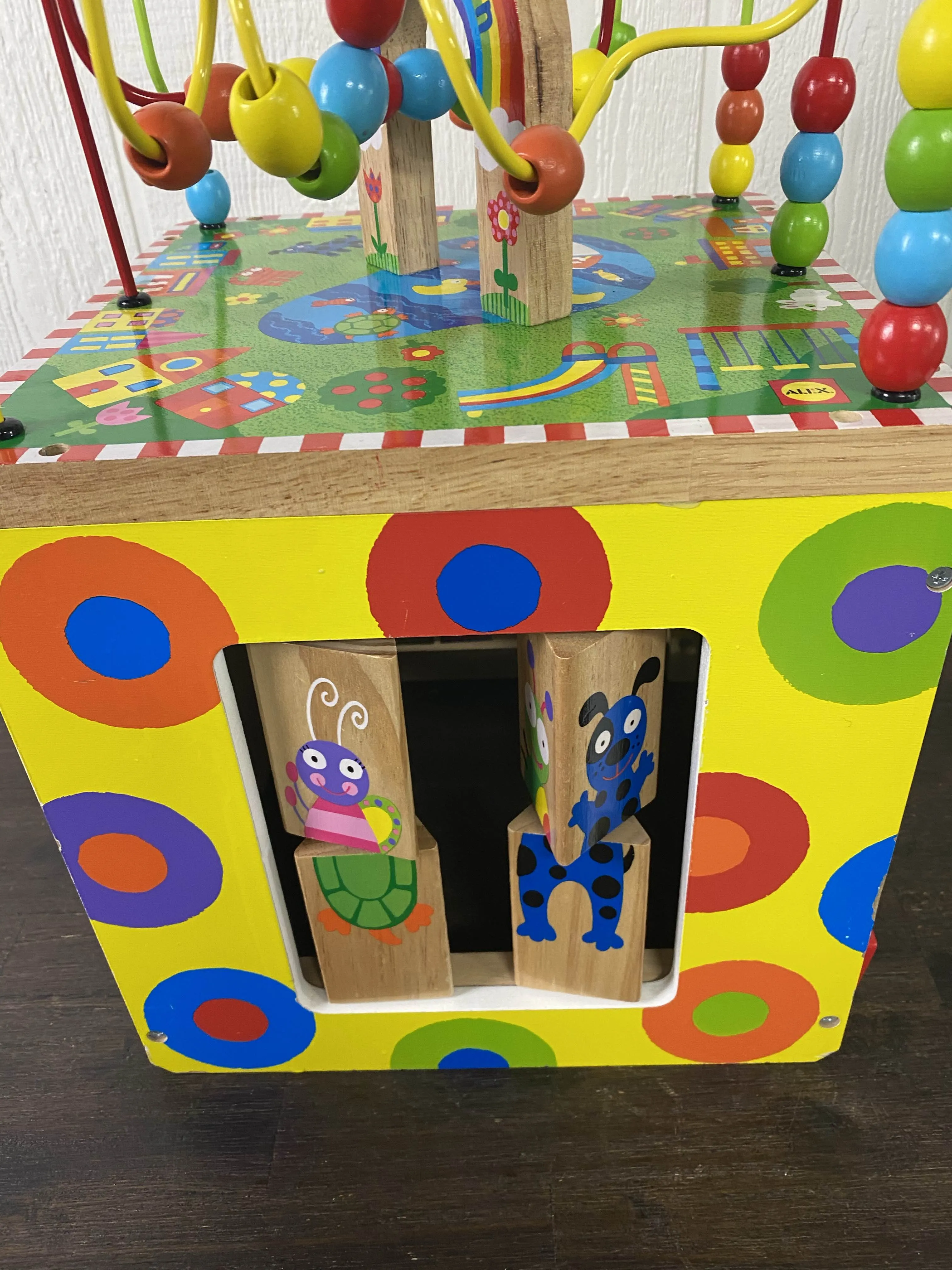 ALEX Toys Discover My Busy Town Wooden Activity Cube