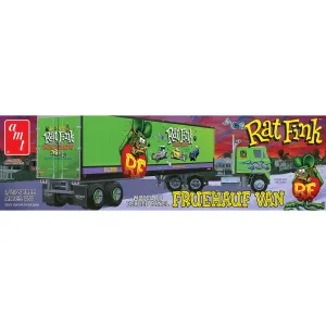 AMT AMT1292 1/25 Fruehauf Beaded Van Semi Trailer Hauler, Rat Fink