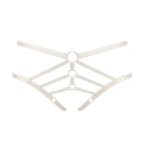 Art Deco Ouvert Strap Cream Brief