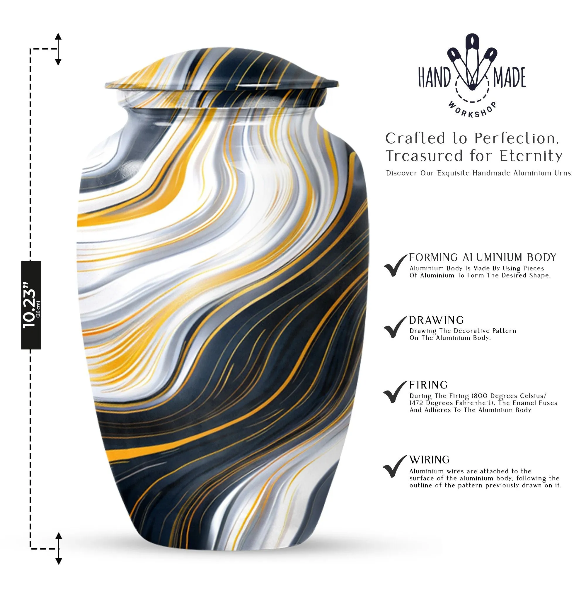 Artistic Design Classic Urn – Memorial Urn For Ashes