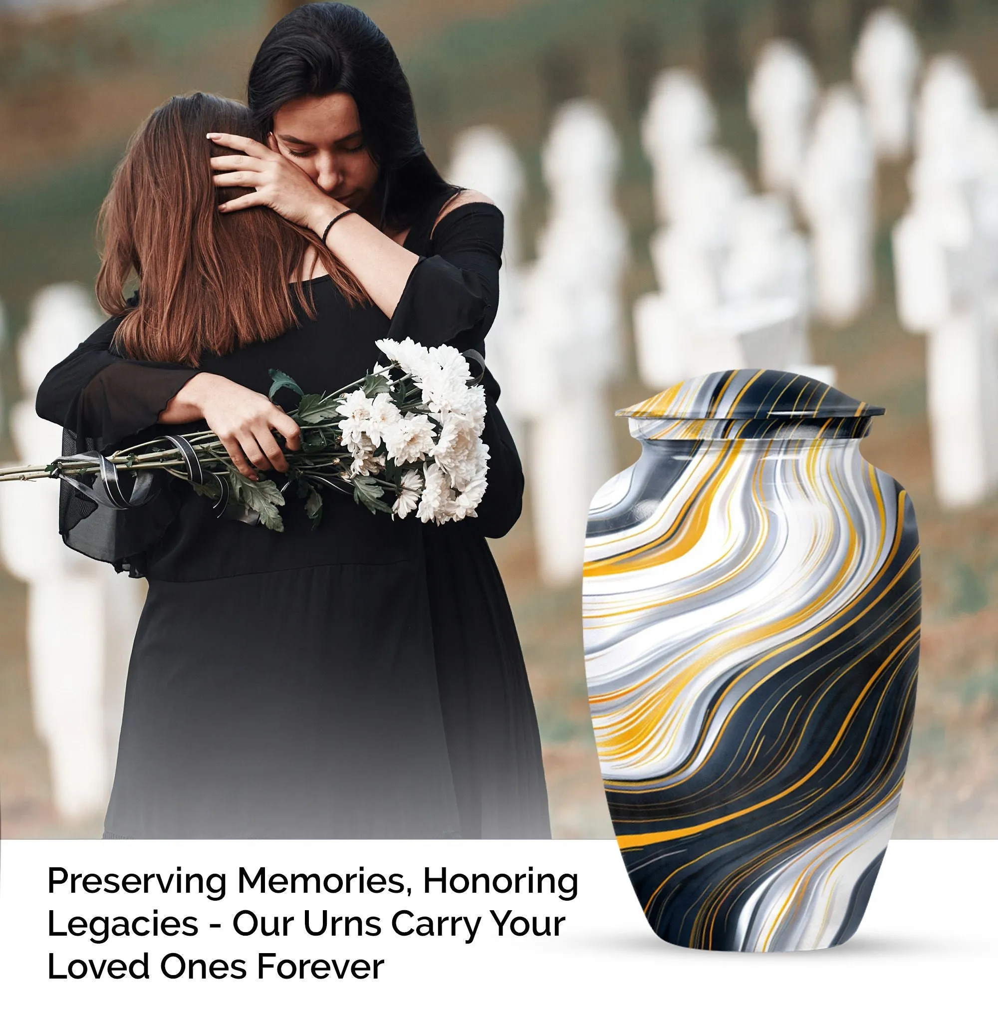 Artistic Design Classic Urn – Memorial Urn For Ashes