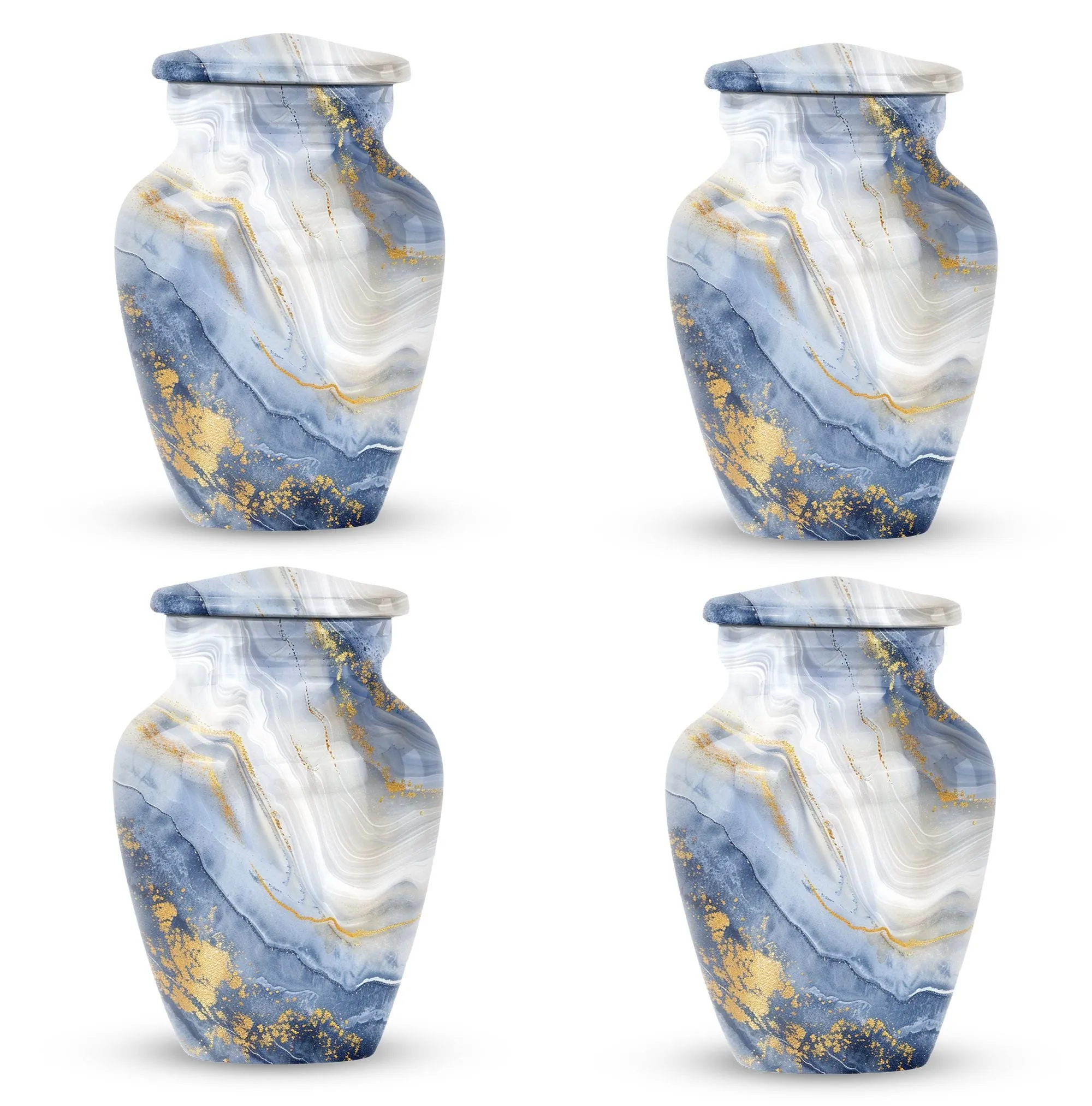 Artistic Design Memorial Tribute: Majestic Abstract Urn for Ashes