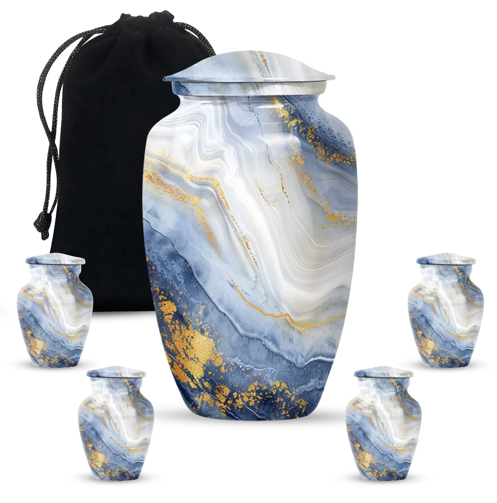 Artistic Design Memorial Tribute: Majestic Abstract Urn for Ashes