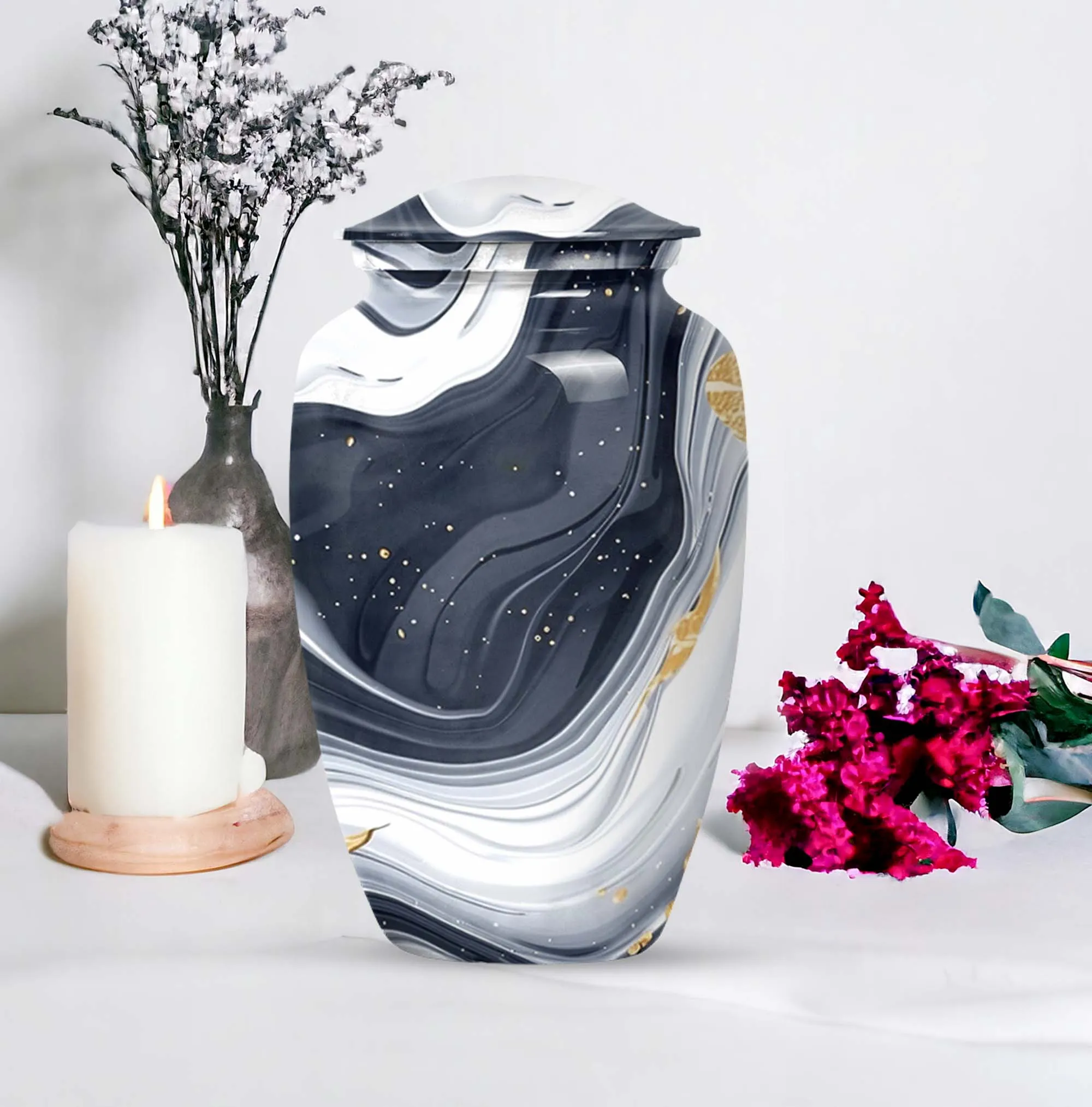 Artistic Design Urn - Keepsake for Loved Ones, Memorial Urn