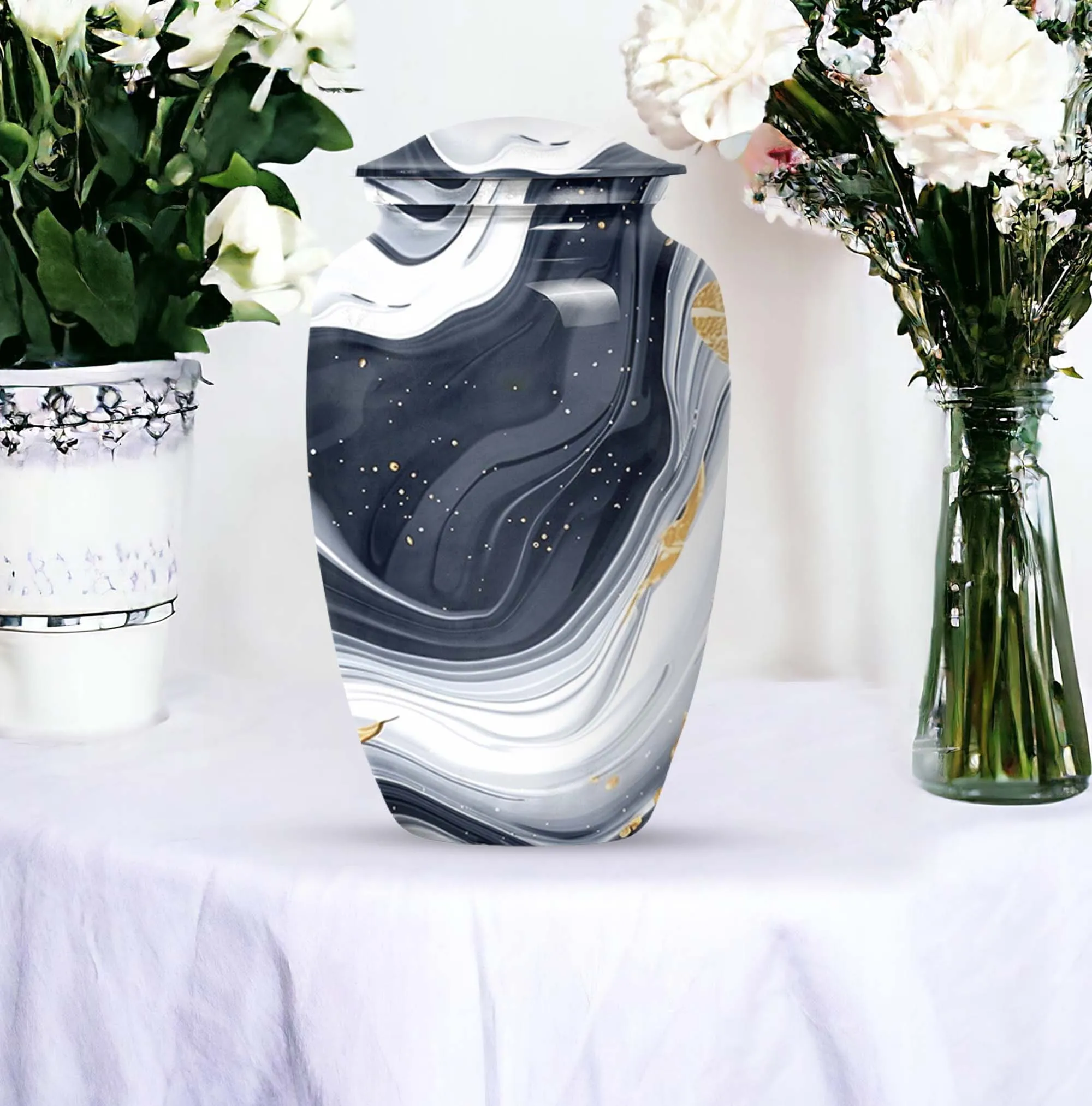 Artistic Design Urn - Keepsake for Loved Ones, Memorial Urn