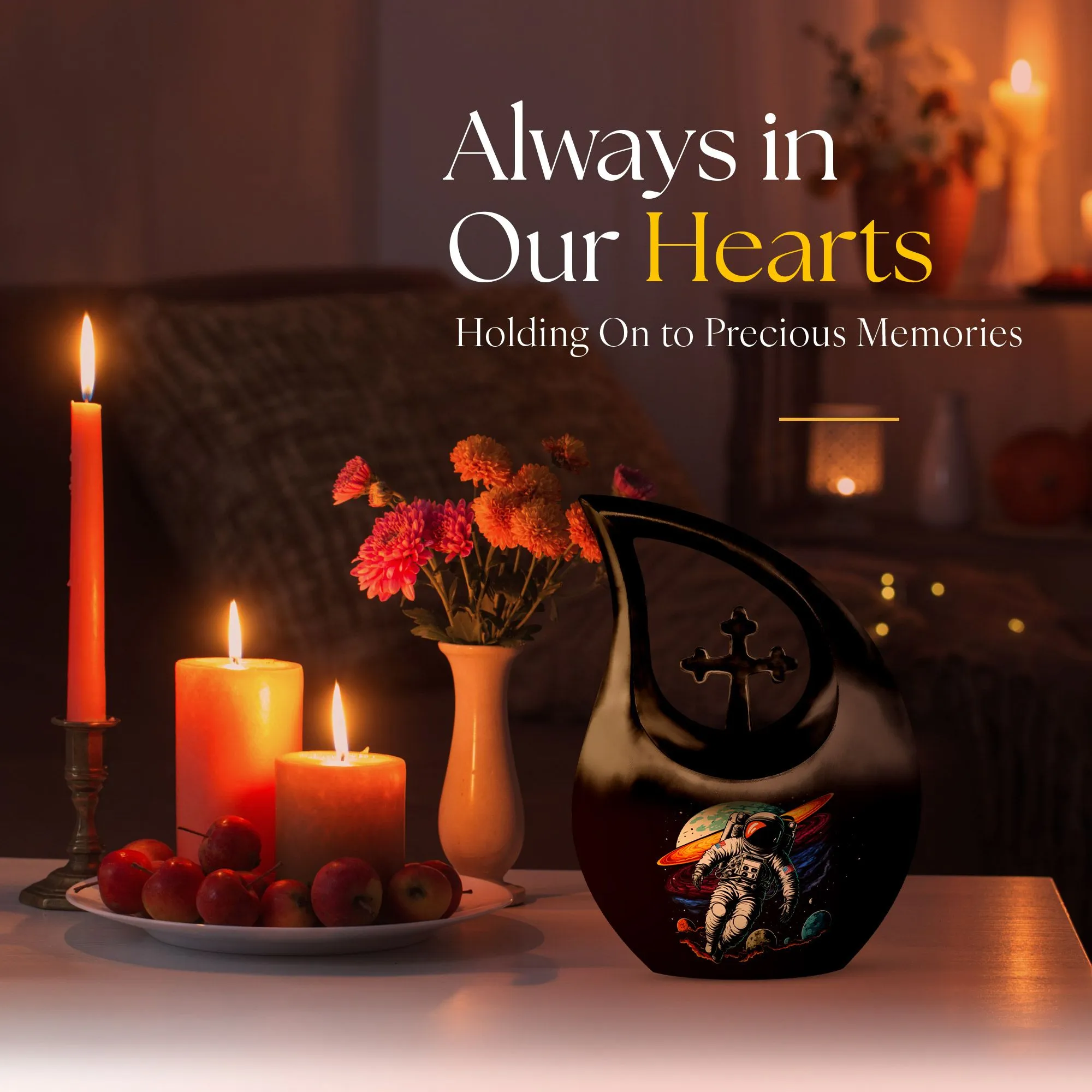 Astronaut Urn - Decorative Memorial for Cremation Ashes