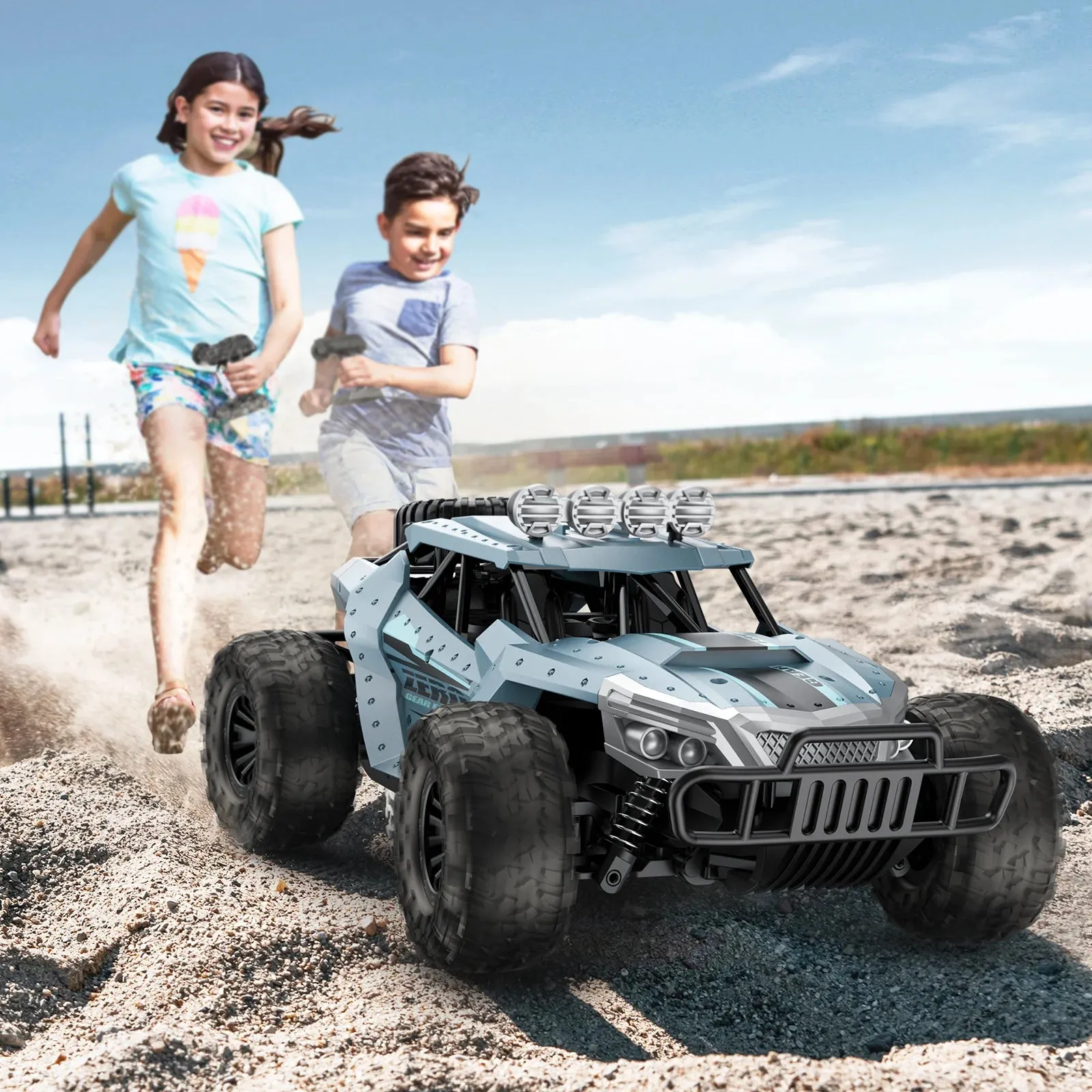 AUOSHI 1803 2.4GHz 15 MPH RC Cars Toys, Blue