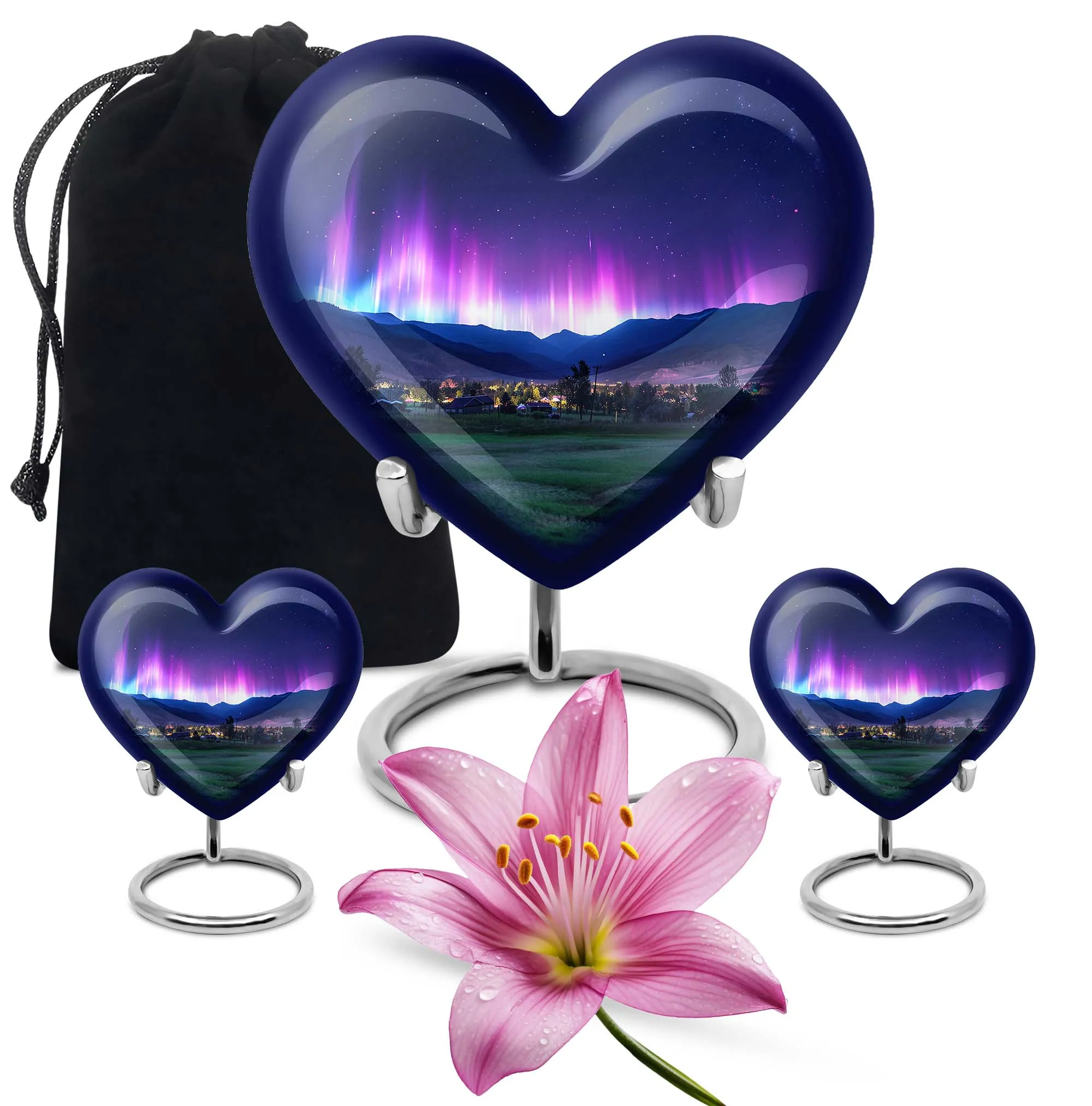 Aurora Borealis Cremation Urns For Human Ashes - Northern Lights