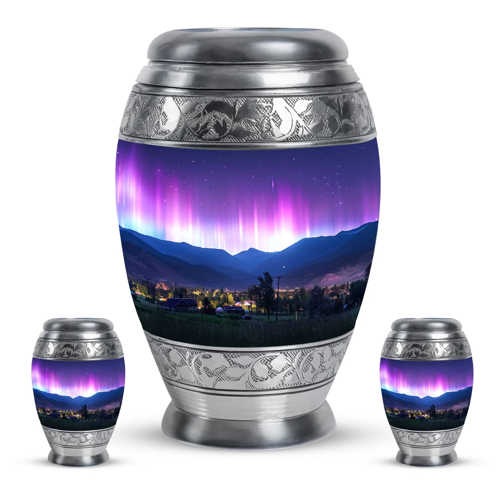 Aurora Borealis Cremation Urns For Human Ashes - Northern Lights